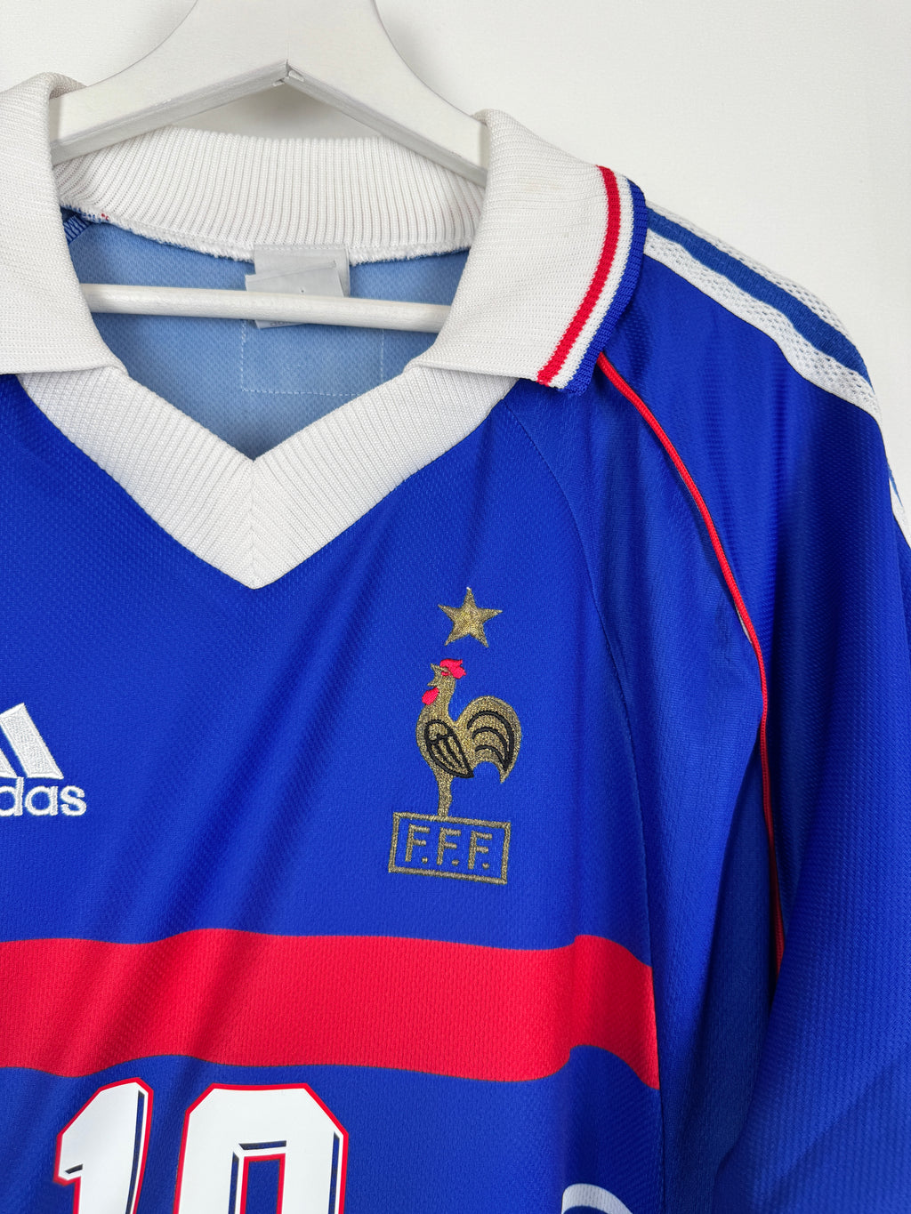 CAMISETA DE FÚTBOL SELECCIÓN DE FRANCIA 1998 LOCAL - ZIDANE #10 (XL)