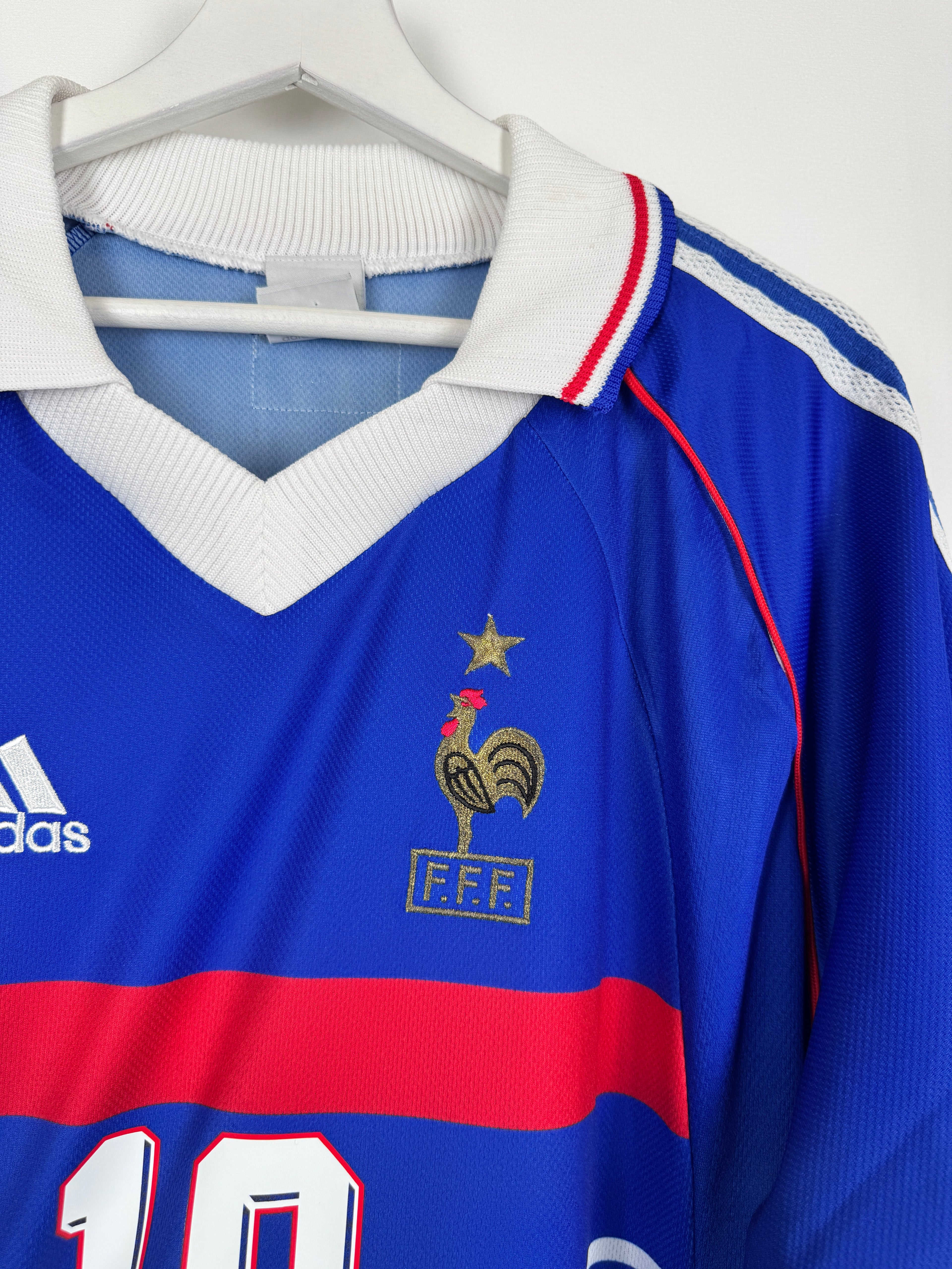 CAMISETA DE FÚTBOL SELECCIÓN DE FRANCIA 1998 LOCAL - ZIDANE #10 (XL)
