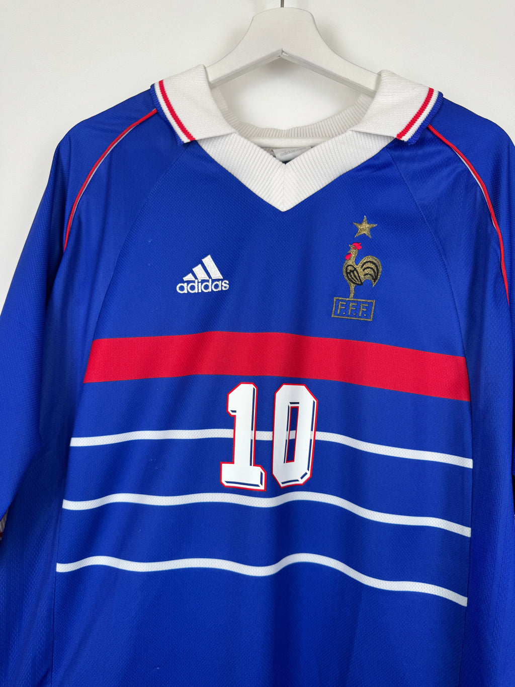 CAMISETA DE FÚTBOL SELECCIÓN DE FRANCIA 1998 LOCAL - ZIDANE #10 (XL)
