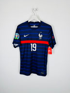 FRANCE 2020 HOME FOOTBALL SHIRT - BENZEMA #19 EURO 2021 (S)