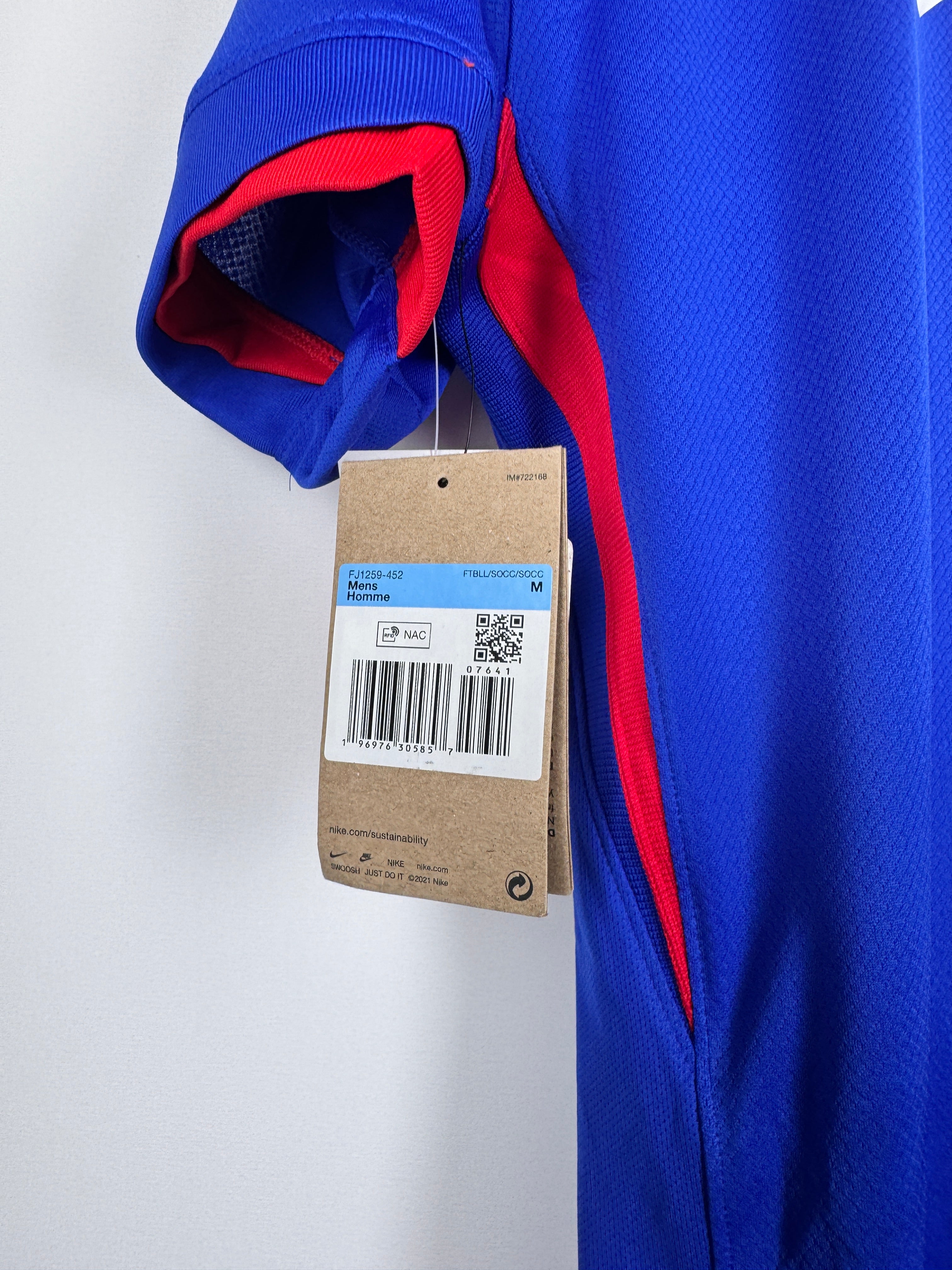 MAILLOT DE FOOTBALL ÉQUIPE DE FRANCE 2024 DOMICILE NEUF AVEC ÉTIQUETTE - OUSMANE DEMBÉLÉ #11 (M)