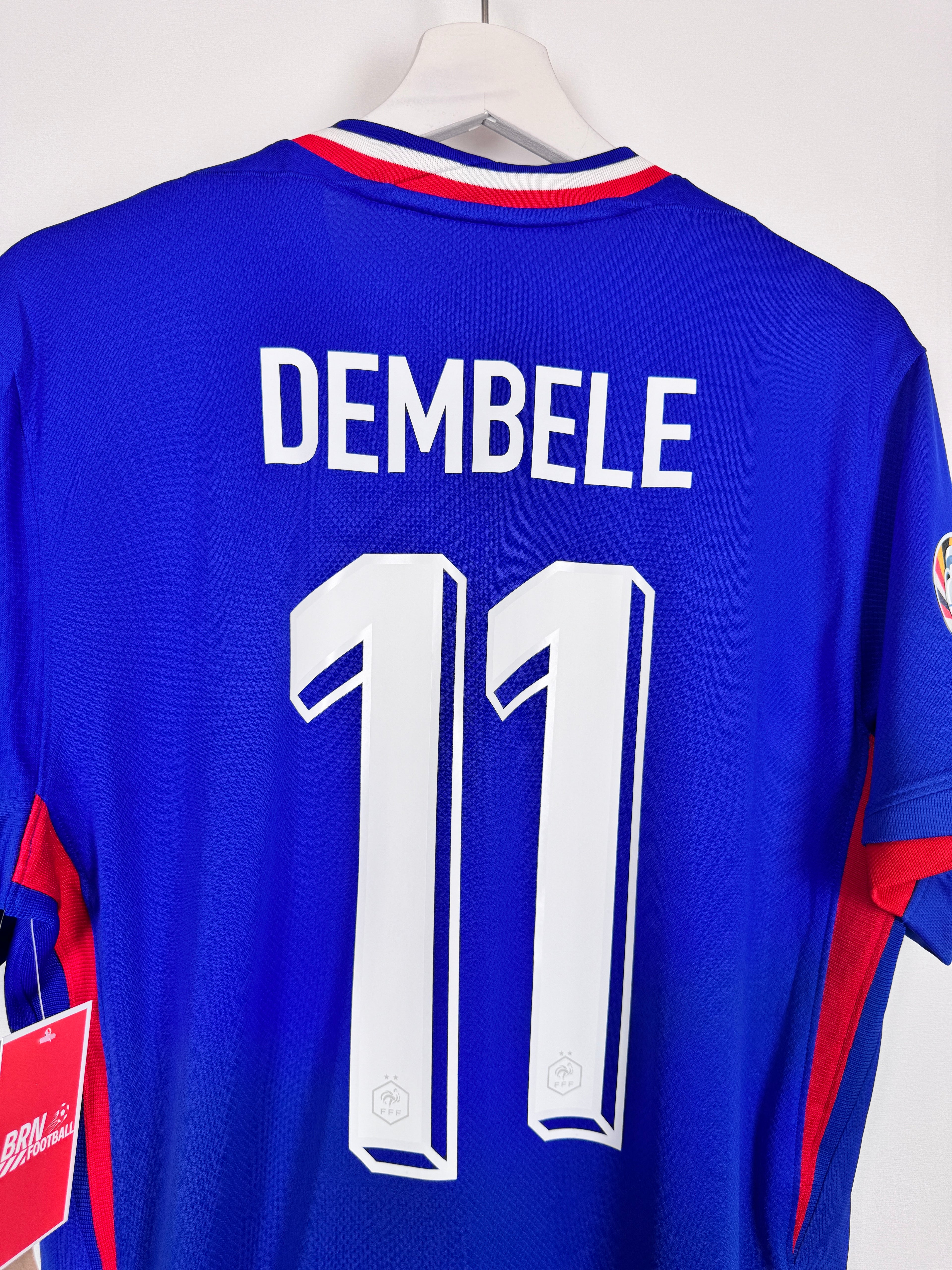 MAILLOT DE FOOTBALL ÉQUIPE DE FRANCE 2024 DOMICILE NEUF AVEC ÉTIQUETTE - OUSMANE DEMBÉLÉ #11 (M)