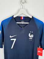 2018 FRANCE NATIONAL TEAM HOME FOOTBALL SHIRT - GRIEZMANN #7 (S)