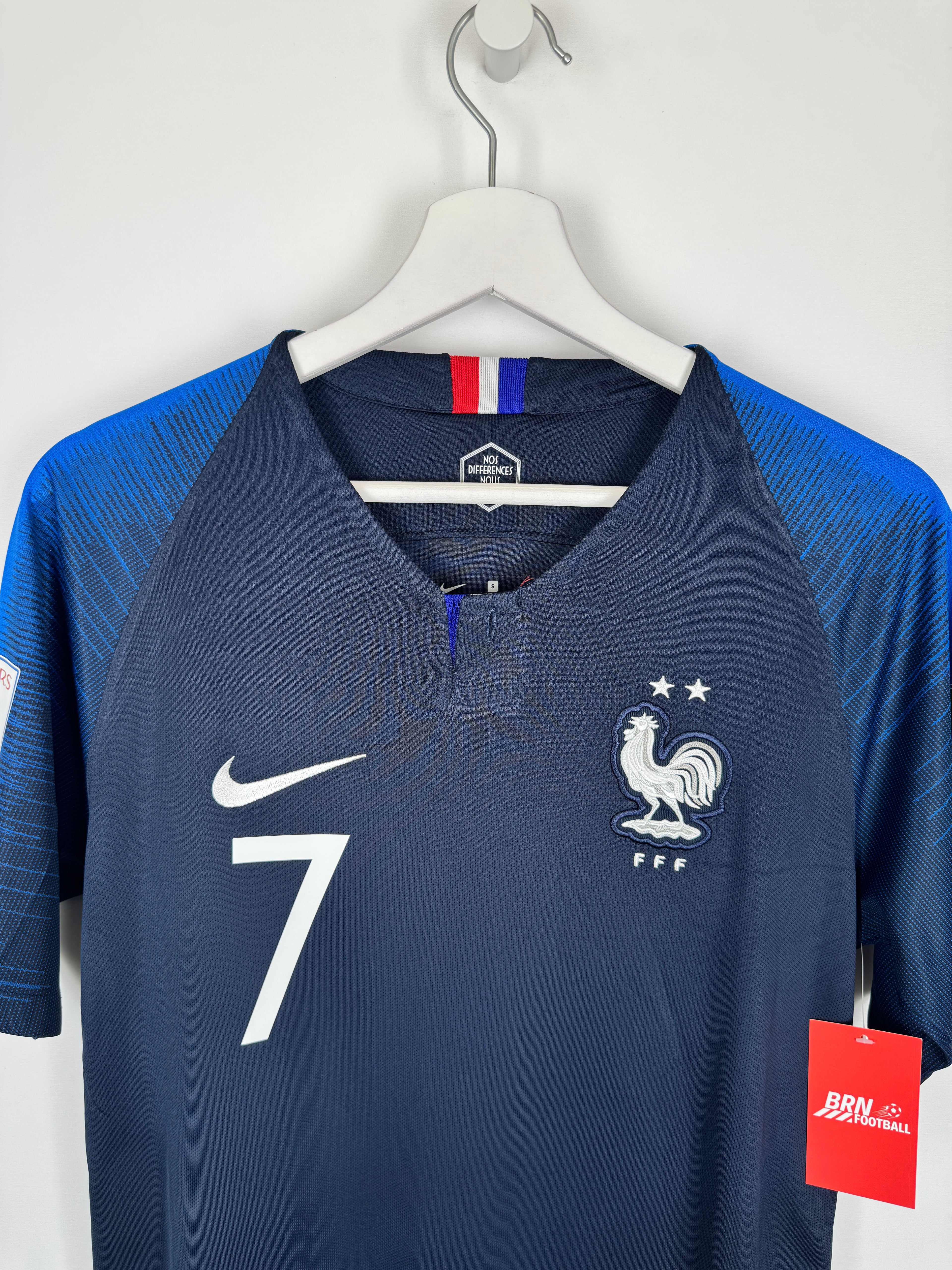 2018 FRANCE NATIONAL TEAM HOME FOOTBALL SHIRT - GRIEZMANN #7 (S)