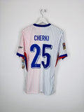 MAILLOT DE FOOTBALL ÉQUIPE DE FRANCE 2024 EXTÉRIEUR NEUF AVEC ÉTIQUETTE - RAYAN CHERKI #25 (M)