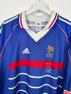 1998 FRANCE NATIONAL FOOTBALL TEAM HOME JERSEY - ZIDANE #10 (XL)