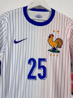 MAILLOT DE FOOTBALL ÉQUIPE DE FRANCE 2024 EXTÉRIEUR NEUF AVEC ÉTIQUETTE - RAYAN CHERKI #25 (M)