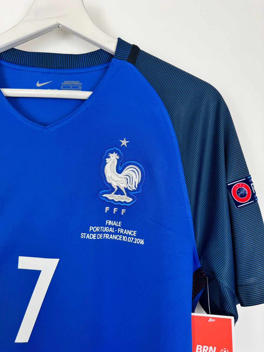 2016 FRANCE NATIONAL FOOTBALL TEAM HOME JERSEY - GRIEZMANN #7 EURO FINAL (S)