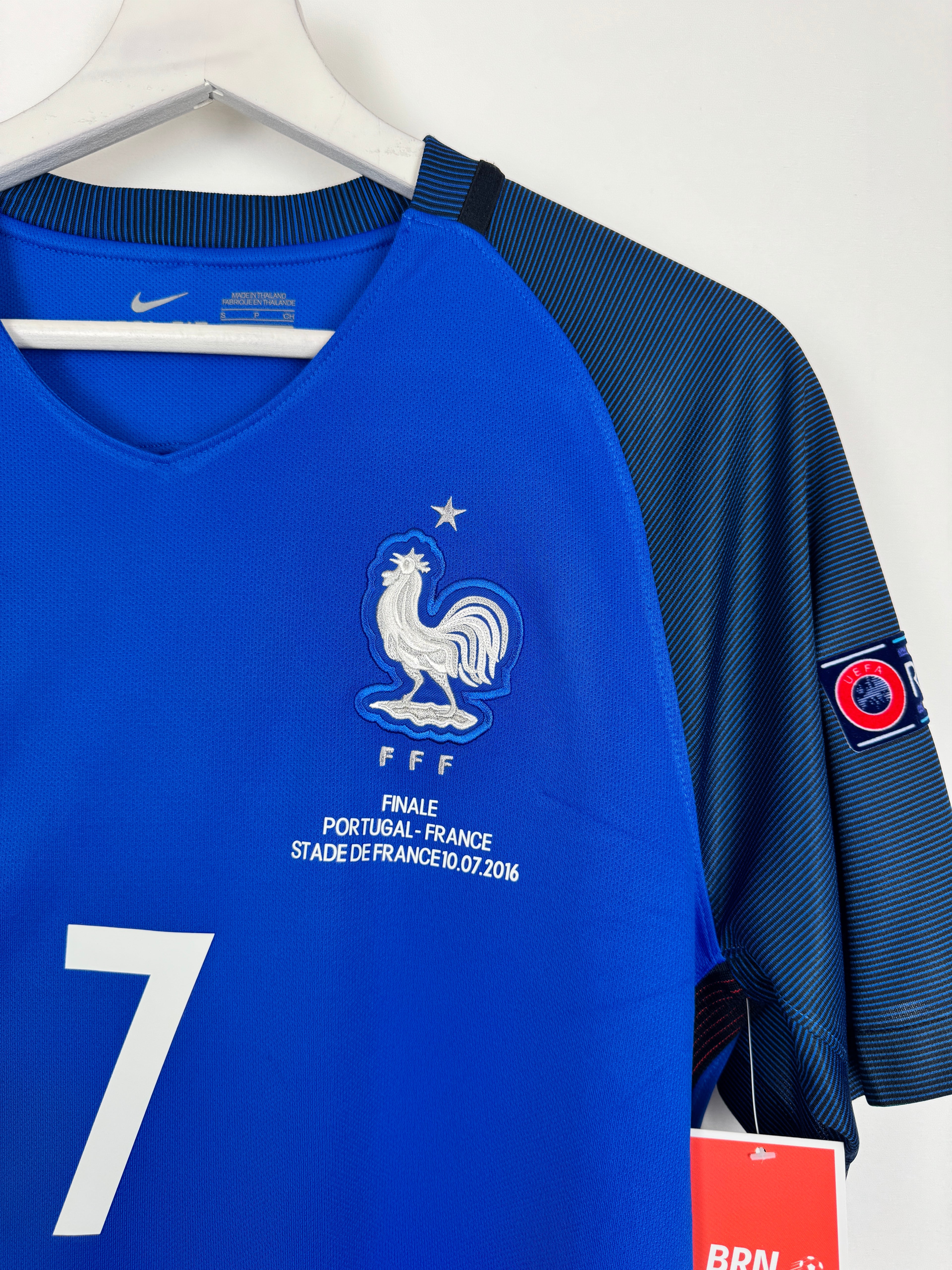 2016 FRANCE NATIONAL FOOTBALL TEAM HOME JERSEY - GRIEZMANN #7 EURO FINAL (S)