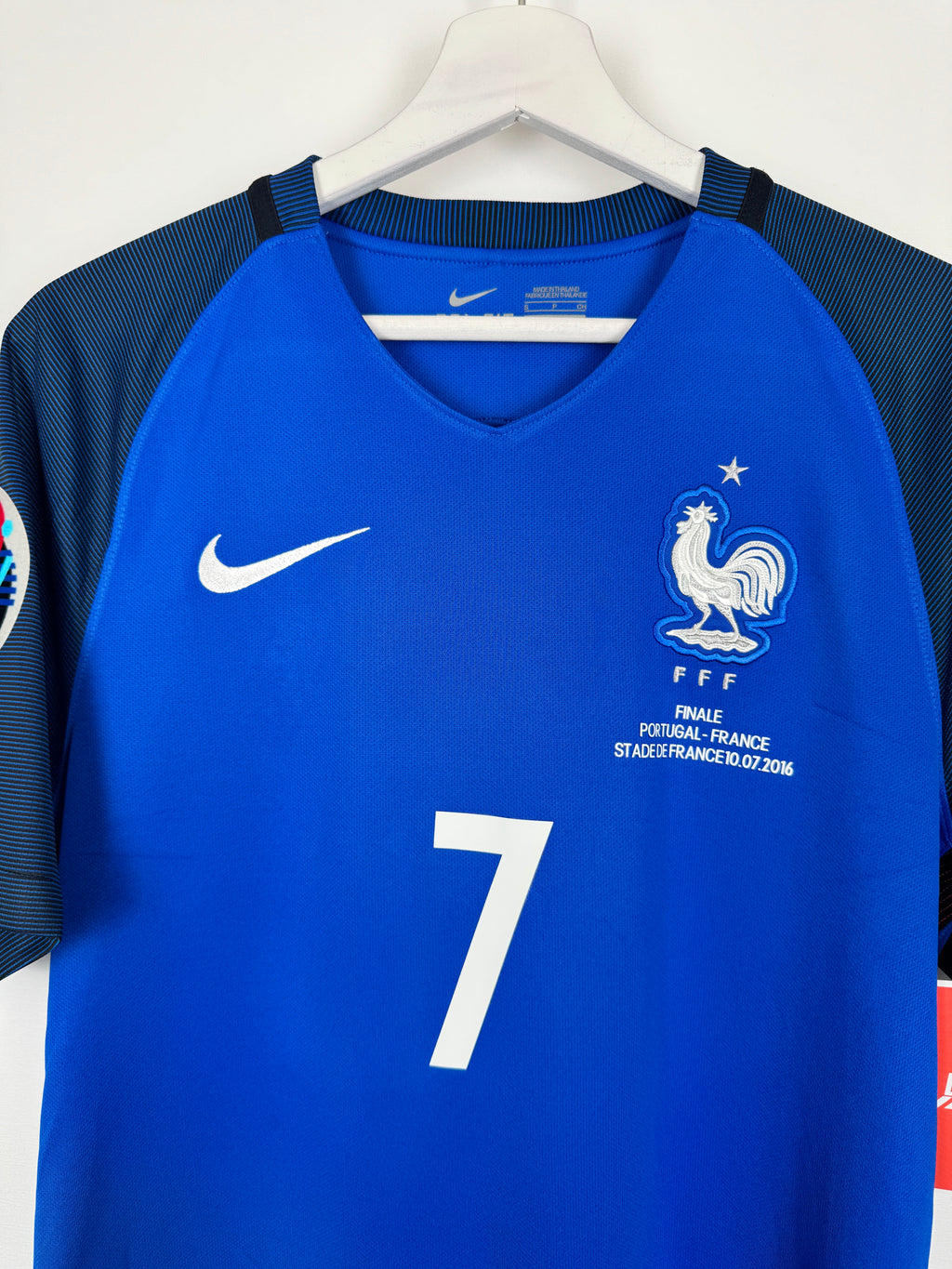 2016 FRANCE NATIONAL FOOTBALL TEAM HOME JERSEY - GRIEZMANN #7 EURO FINAL (S)