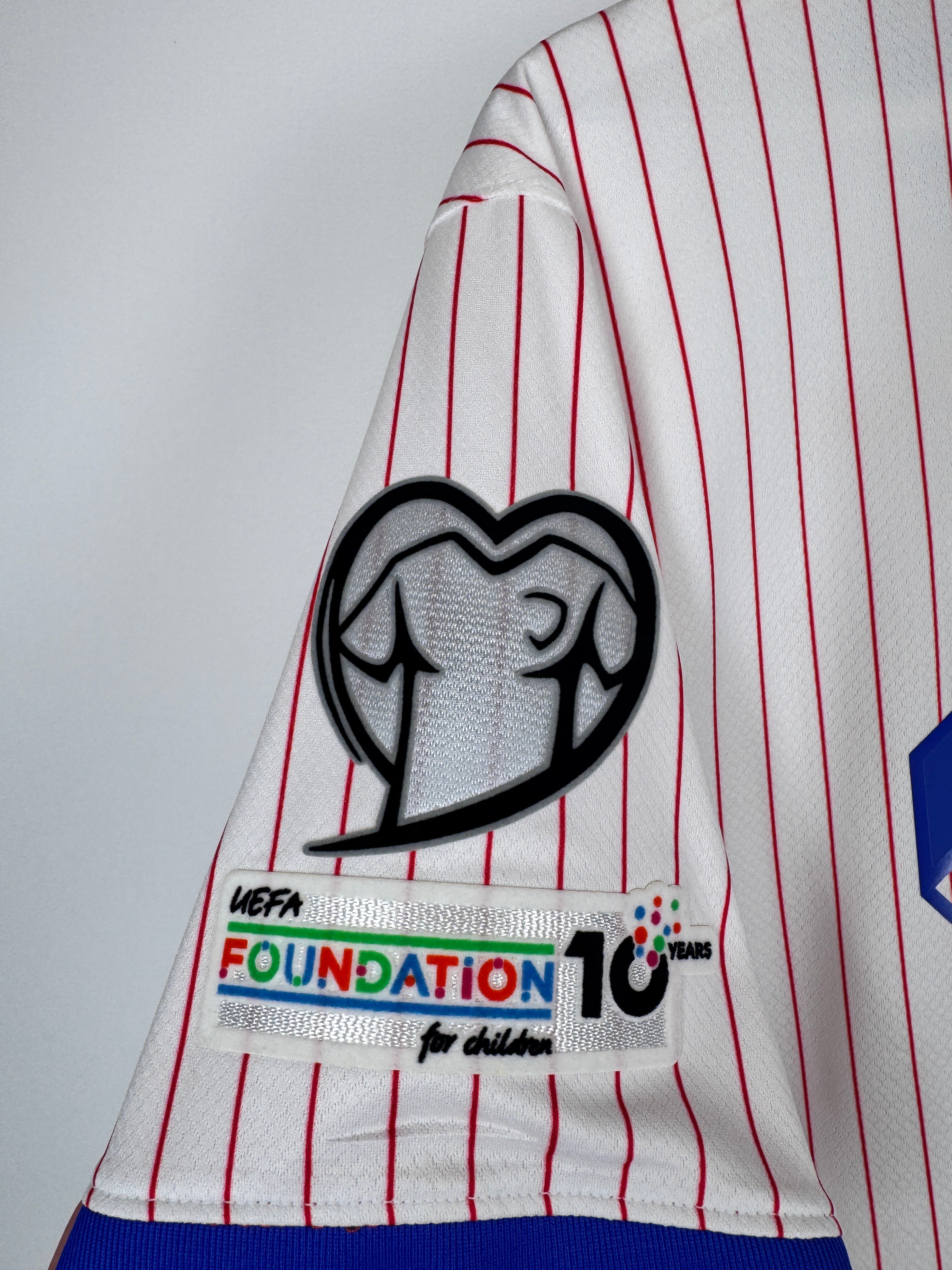 MAILLOT DE FOOTBALL ÉQUIPE DE FRANCE 2024 EXTÉRIEUR NEUF AVEC ÉTIQUETTE - DÉSIRÉ DOUÉ #12 (S)
