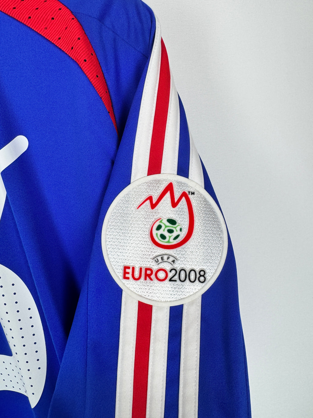 FRANCE NATIONAL FOOTBALL TEAM 2008 HOME JERSEY - HENRY #12 (L)