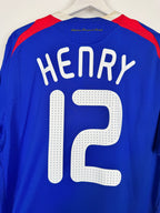 FRANCE NATIONAL FOOTBALL TEAM 2008 HOME JERSEY - HENRY #12 (L)