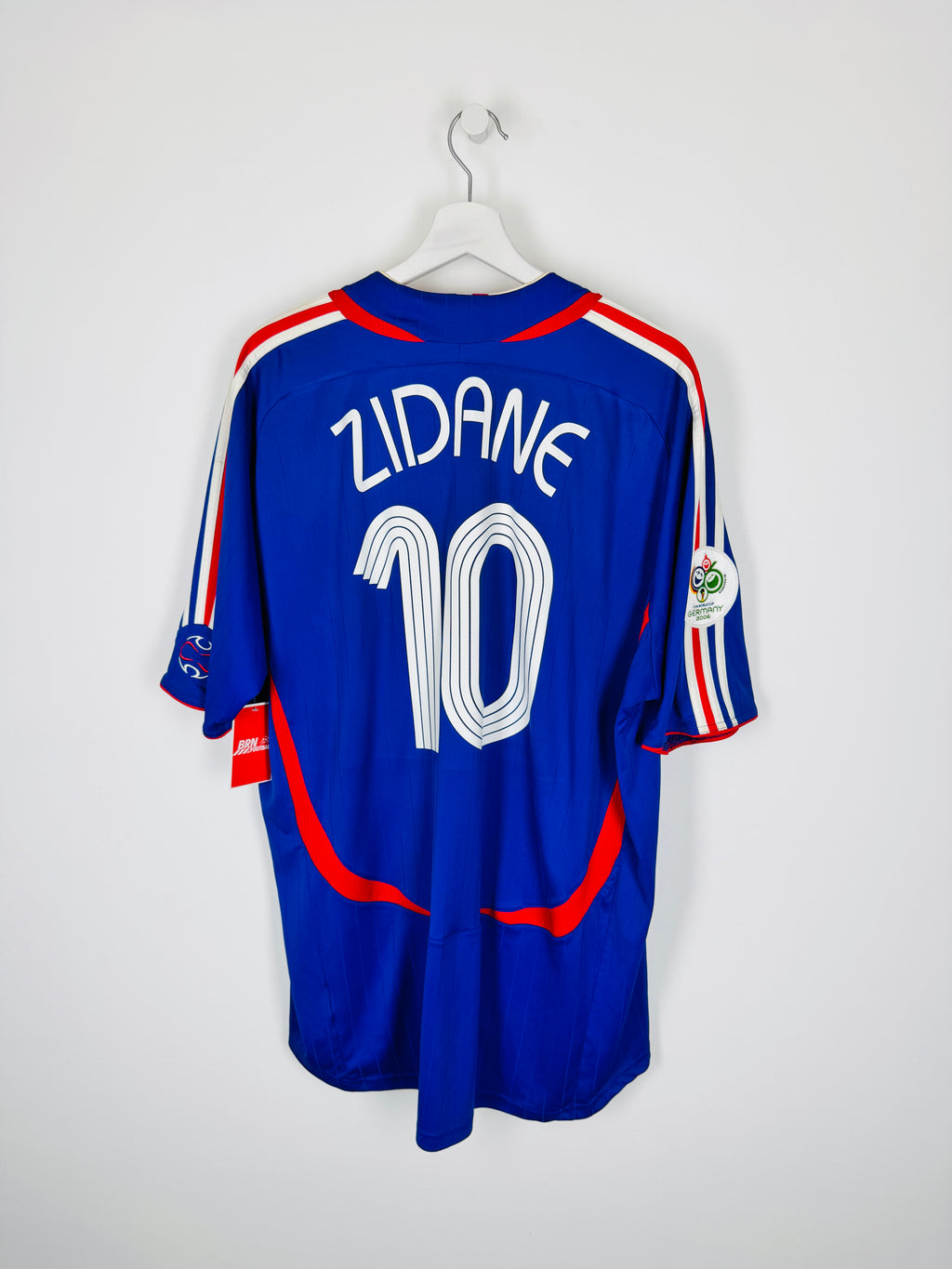 2006 FRANCE NATIONAL FOOTBALL TEAM HOME JERSEY - ZIDANE #10 (XXL)