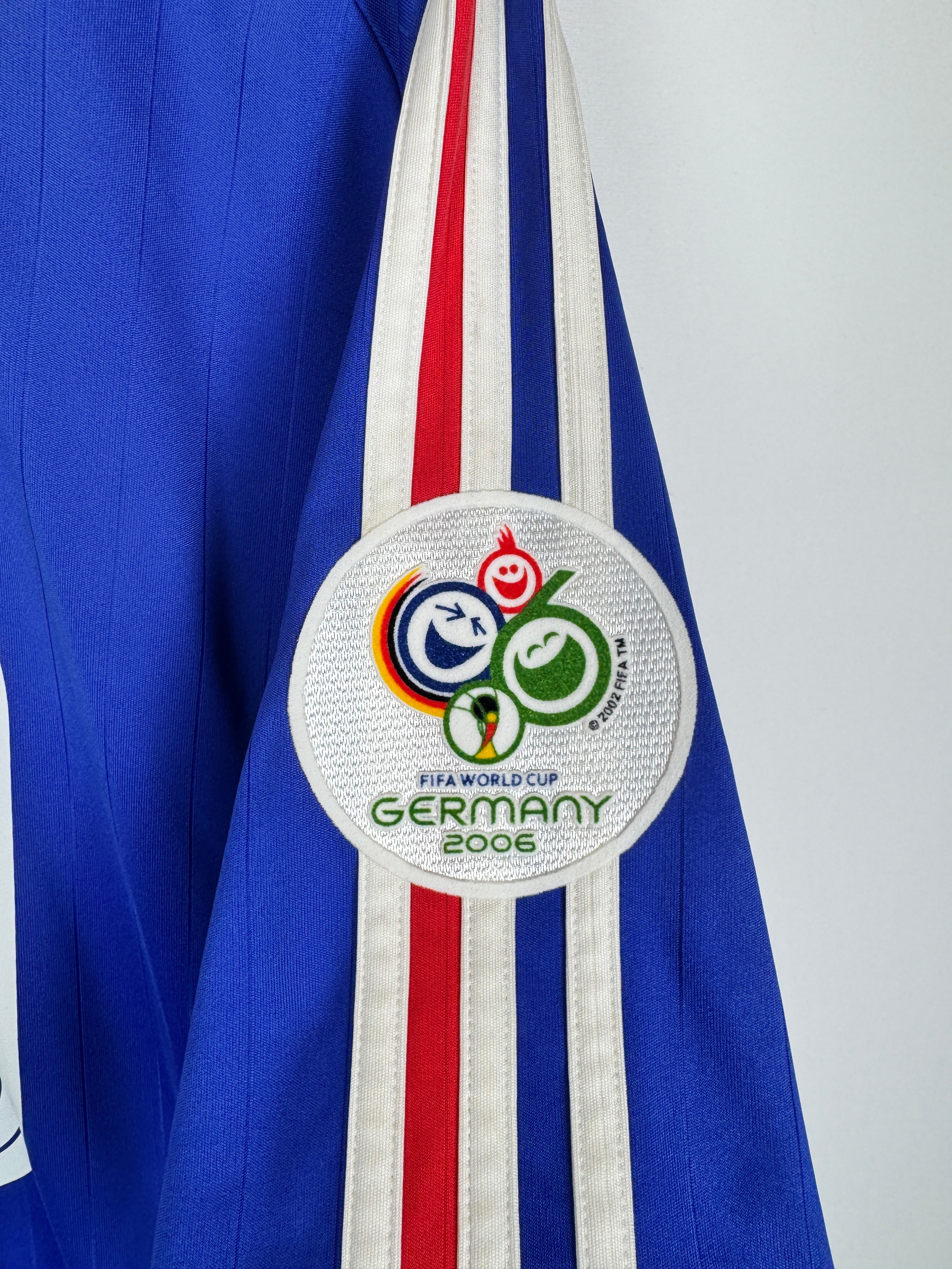 CAMISETA DE FÚTBOL SELECCIÓN DE FRANCIA 2006 LOCAL - ZIDANE #10 (XXL)