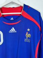 2006 FRANCE NATIONAL FOOTBALL TEAM HOME JERSEY - ZIDANE #10 (XXL)