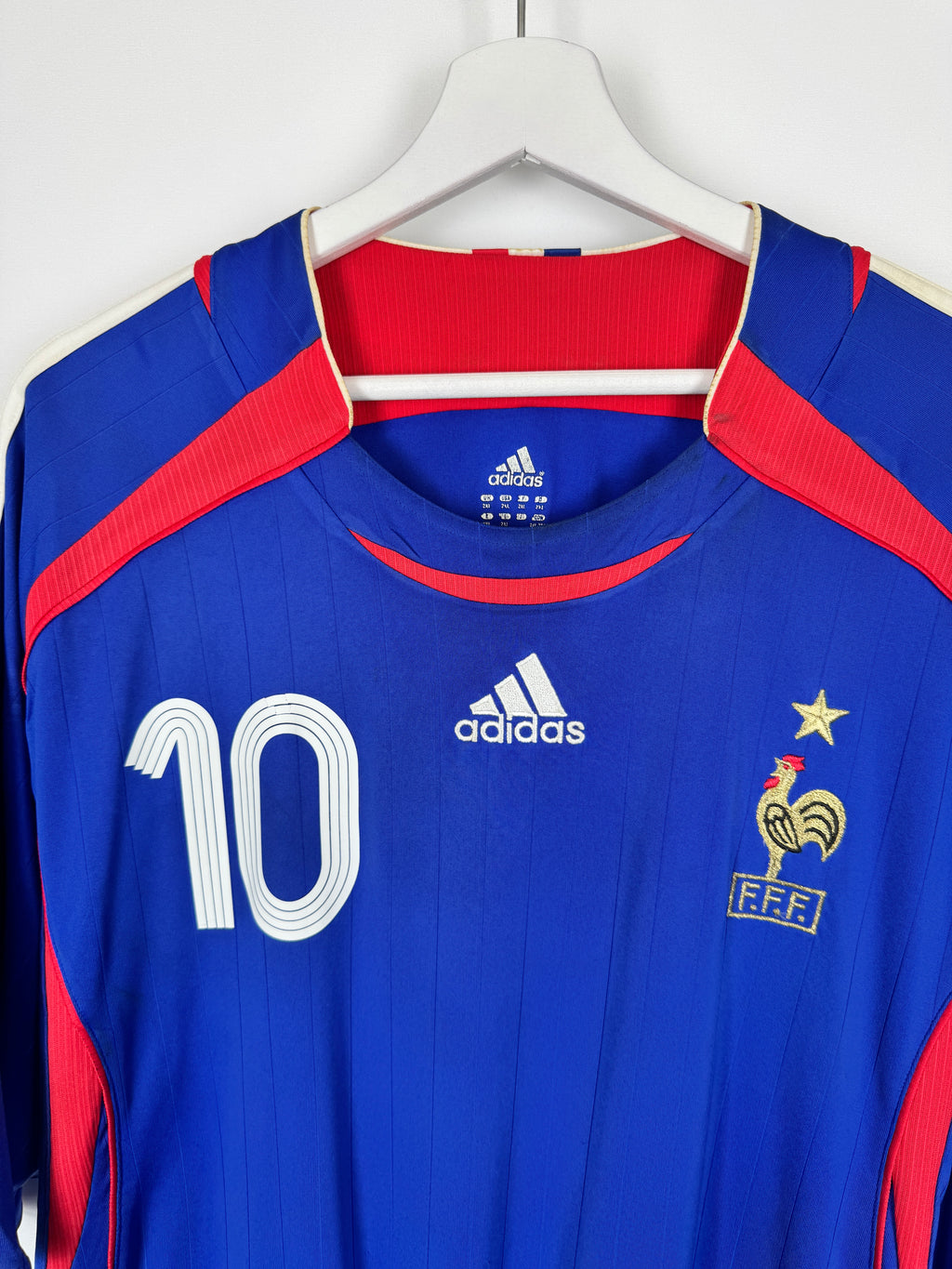 2006 FRANCE NATIONAL FOOTBALL TEAM HOME JERSEY - ZIDANE #10 (XXL)