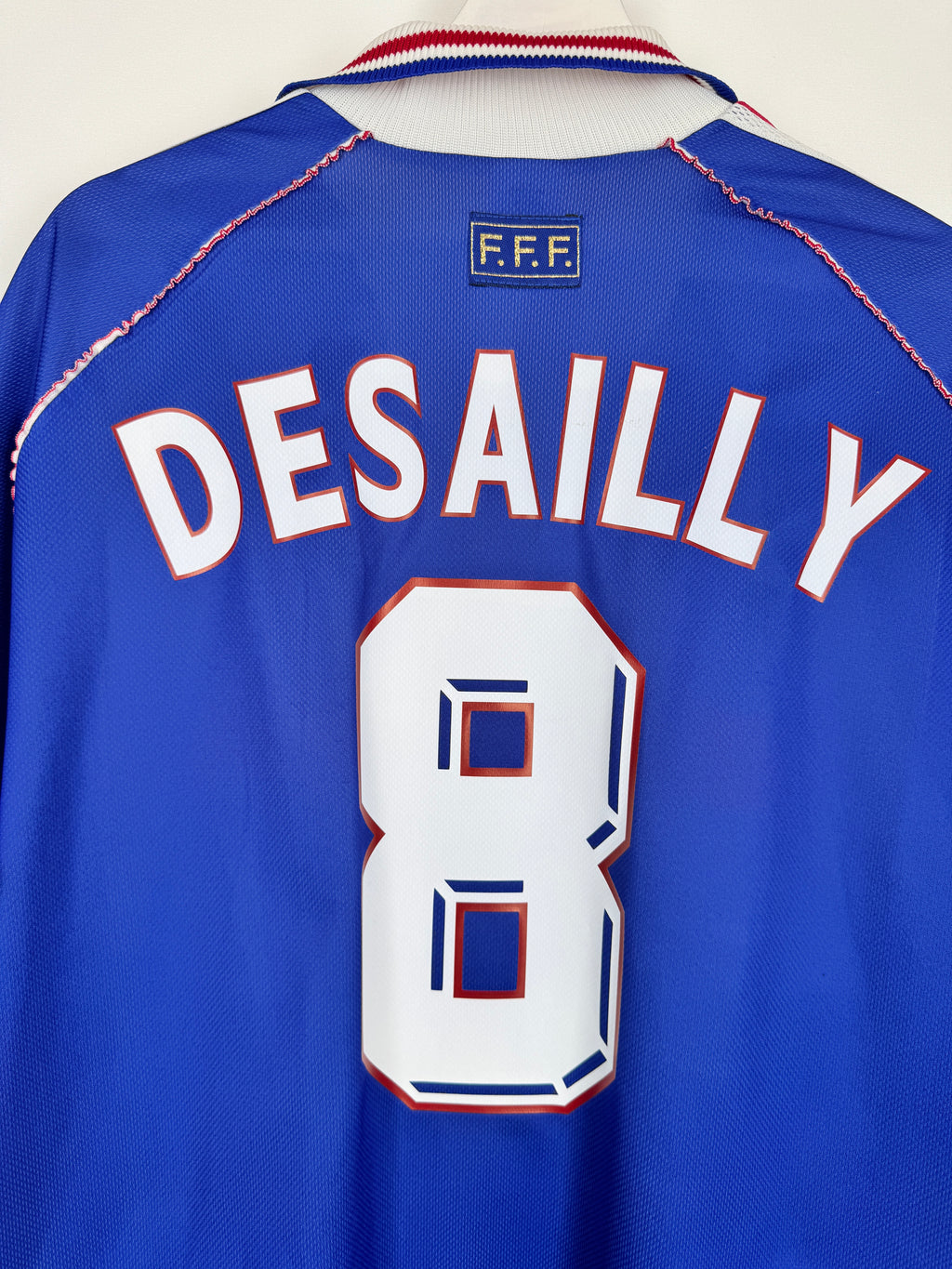 FRANCE NATIONAL FOOTBALL TEAM 1998 HOME JERSEY - DESAILLY #8 (XL)