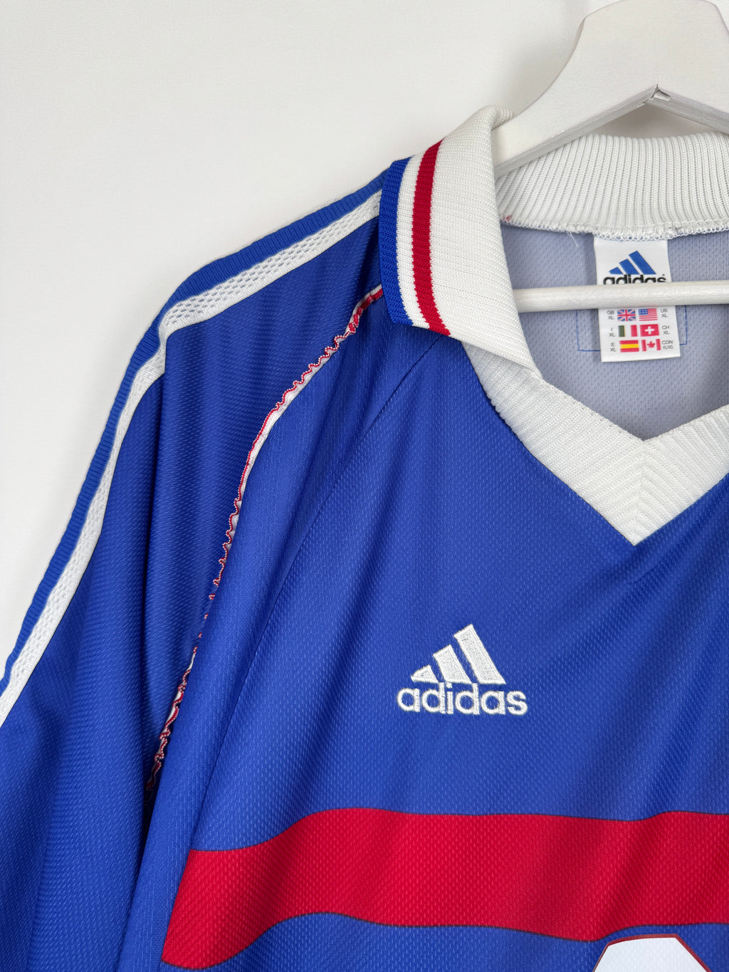 FRANCE NATIONAL FOOTBALL TEAM 1998 HOME JERSEY - DESAILLY #8 (XL)