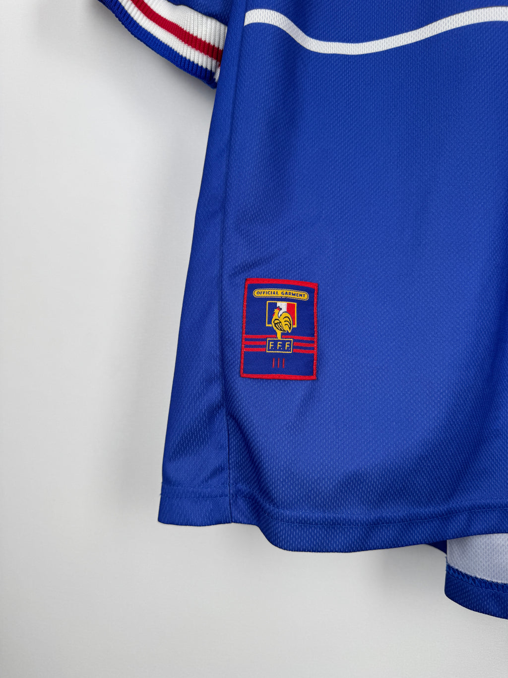 FRANCE NATIONAL FOOTBALL TEAM 1998 HOME JERSEY - DESAILLY #8 (XL)