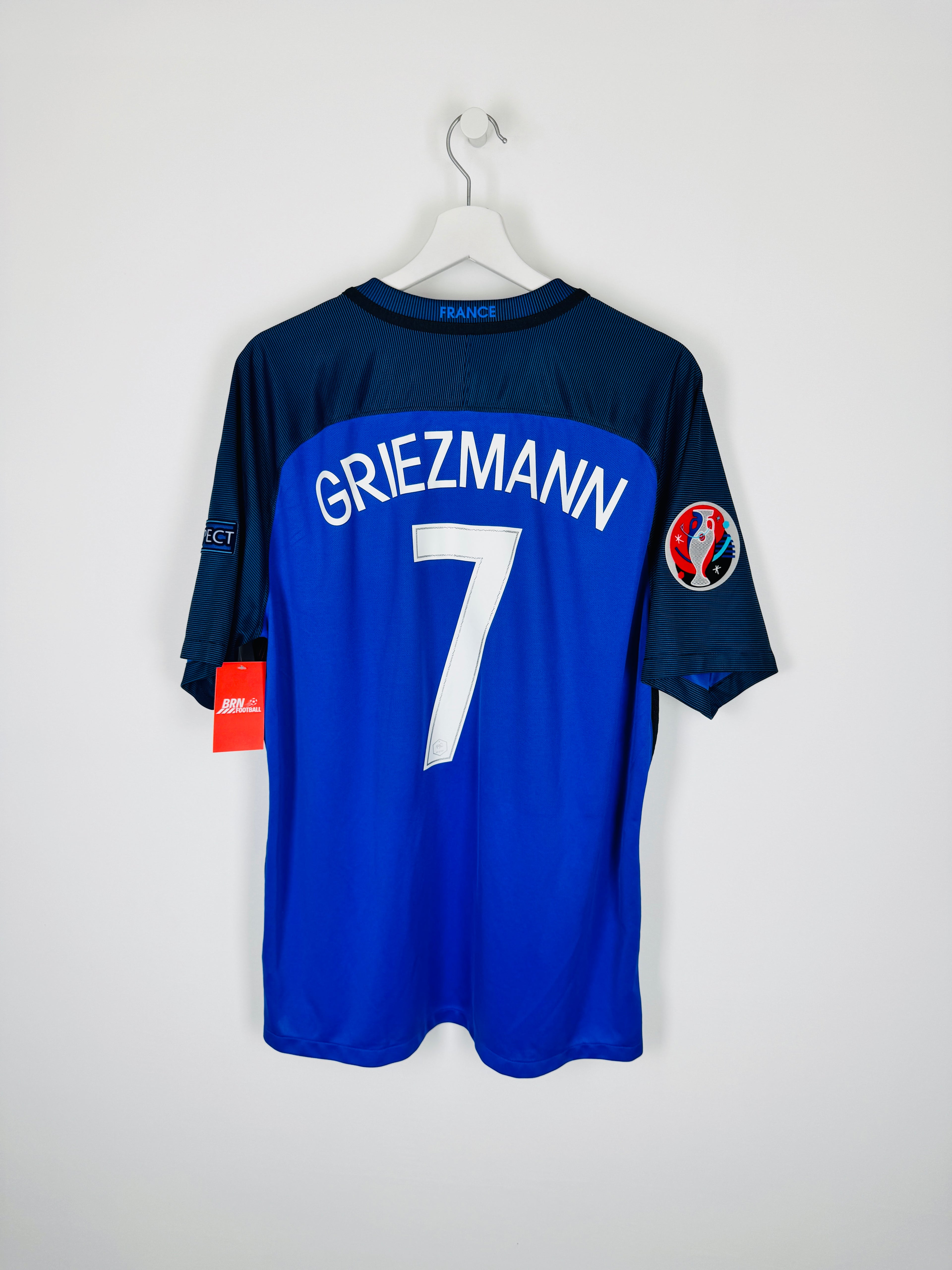 CAMISETA DE FÚTBOL SELECCIÓN DE FRANCIA 2016 LOCAL - GRIEZMANN #7 FINAL EURO (XL)
