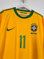 MAILLOT DE FOOTBALL BRÉSIL 2010 DOMICILE - ROBINHO #11 (XL)
