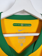 MAILLOT DE FOOTBALL BRÉSIL 2010 DOMICILE - ROBINHO #11 (XL)