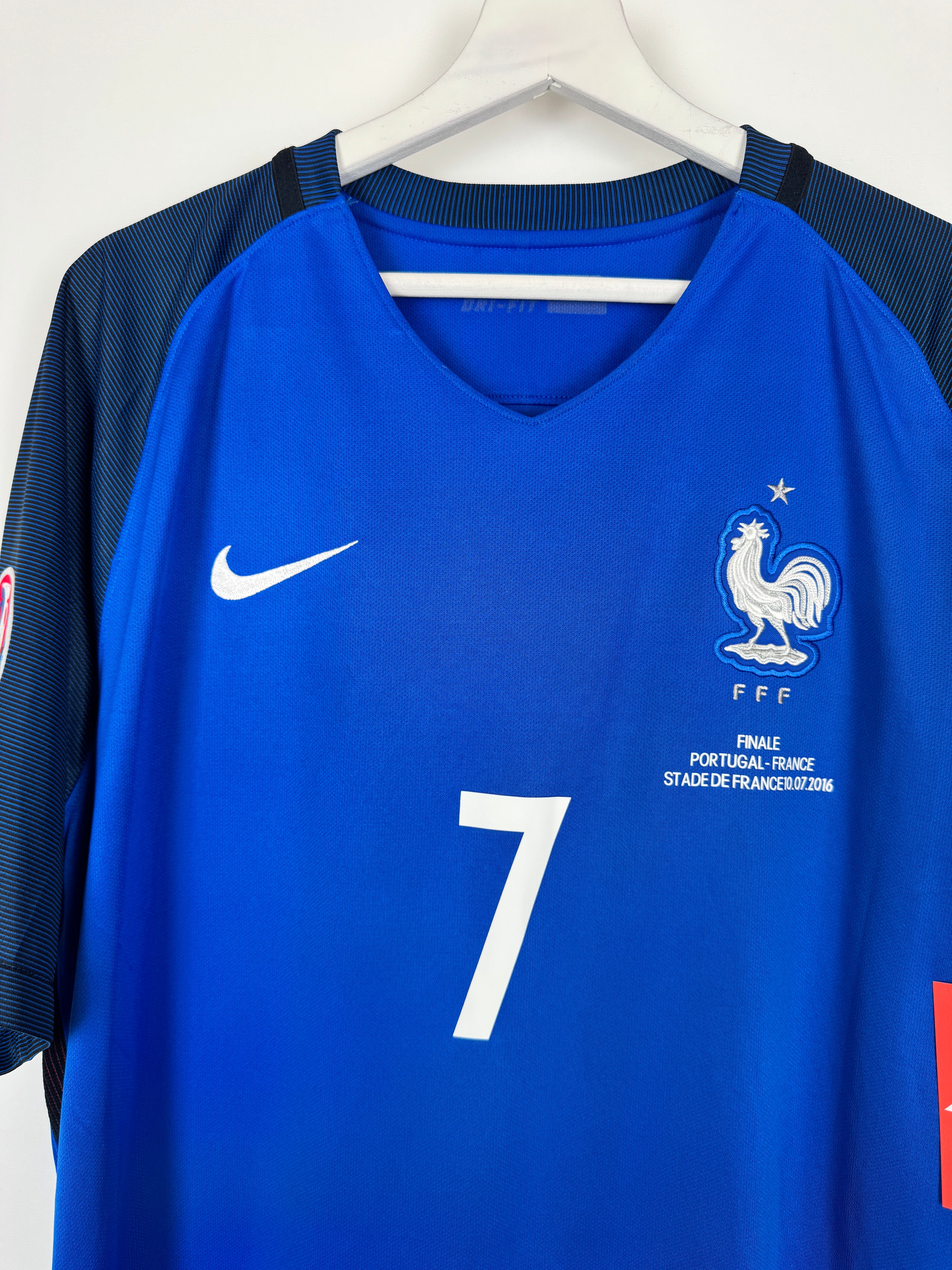 CAMISETA DE FÚTBOL SELECCIÓN DE FRANCIA 2016 LOCAL - GRIEZMANN #7 FINAL EURO (XL)