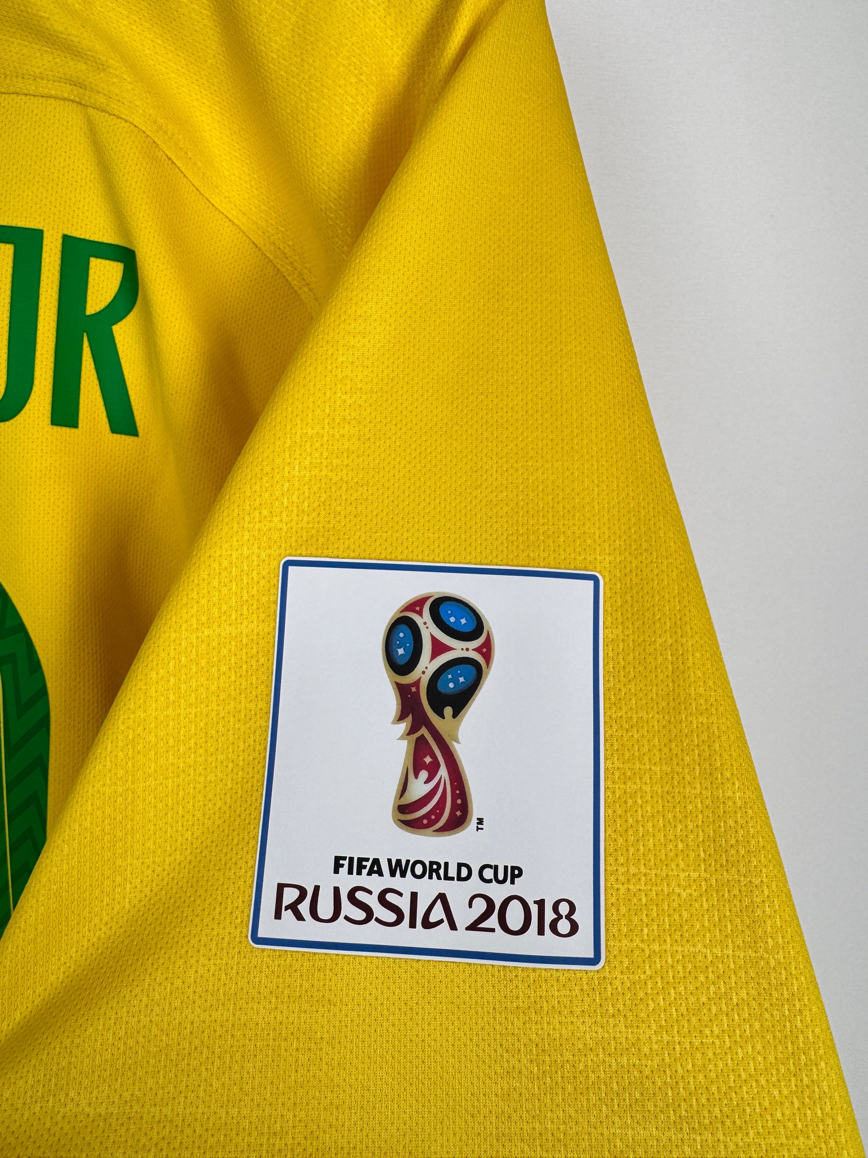 MAILLOT DE FOOTBALL BRÉSIL 2018 DOMICILE - NEYMAR JR #10 (XL)