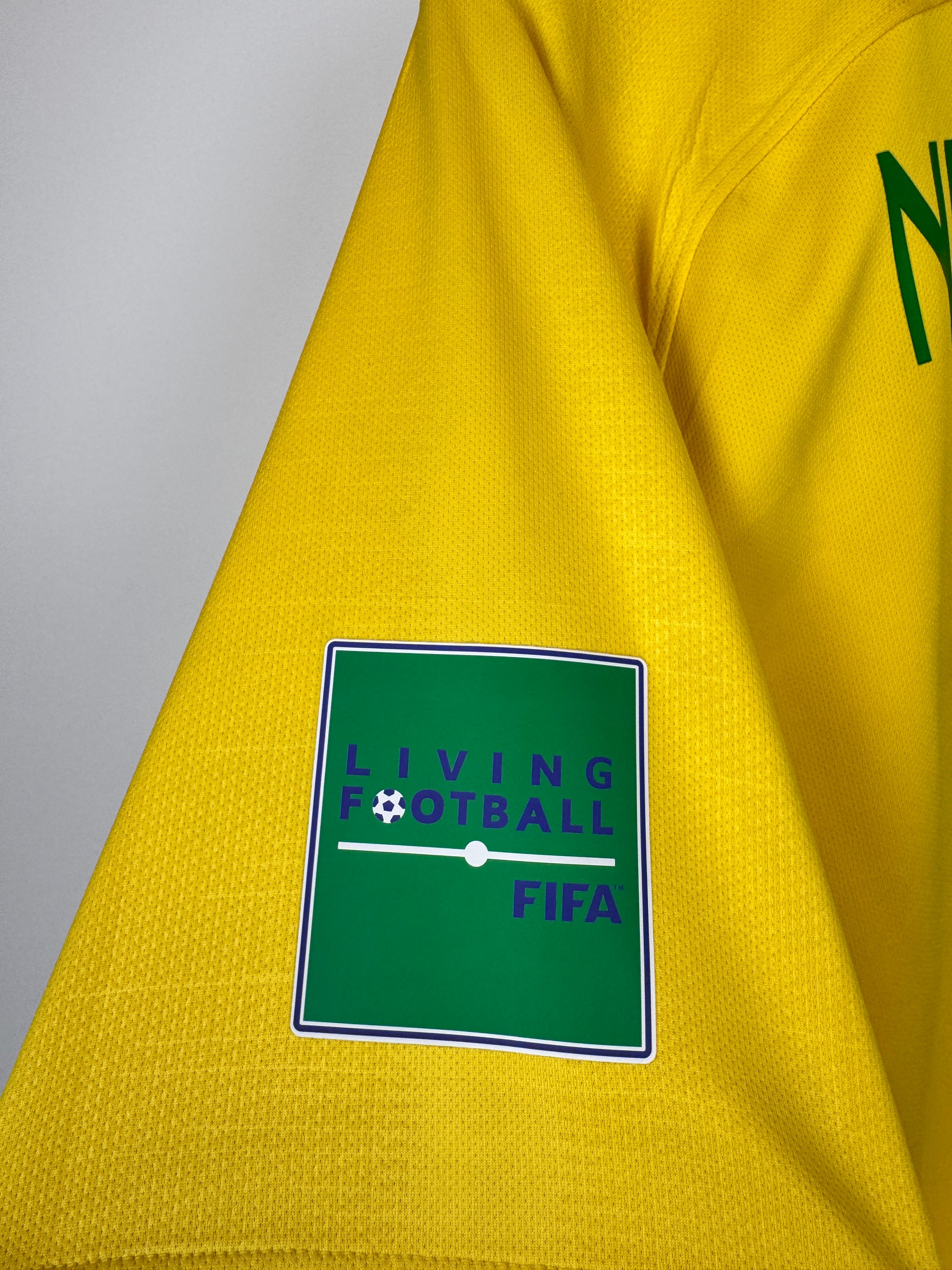 MAILLOT DE FOOTBALL BRÉSIL 2018 DOMICILE - NEYMAR JR #10 (XL)
