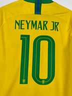 MAILLOT DE FOOTBALL BRÉSIL 2018 DOMICILE - NEYMAR JR #10 (XL)