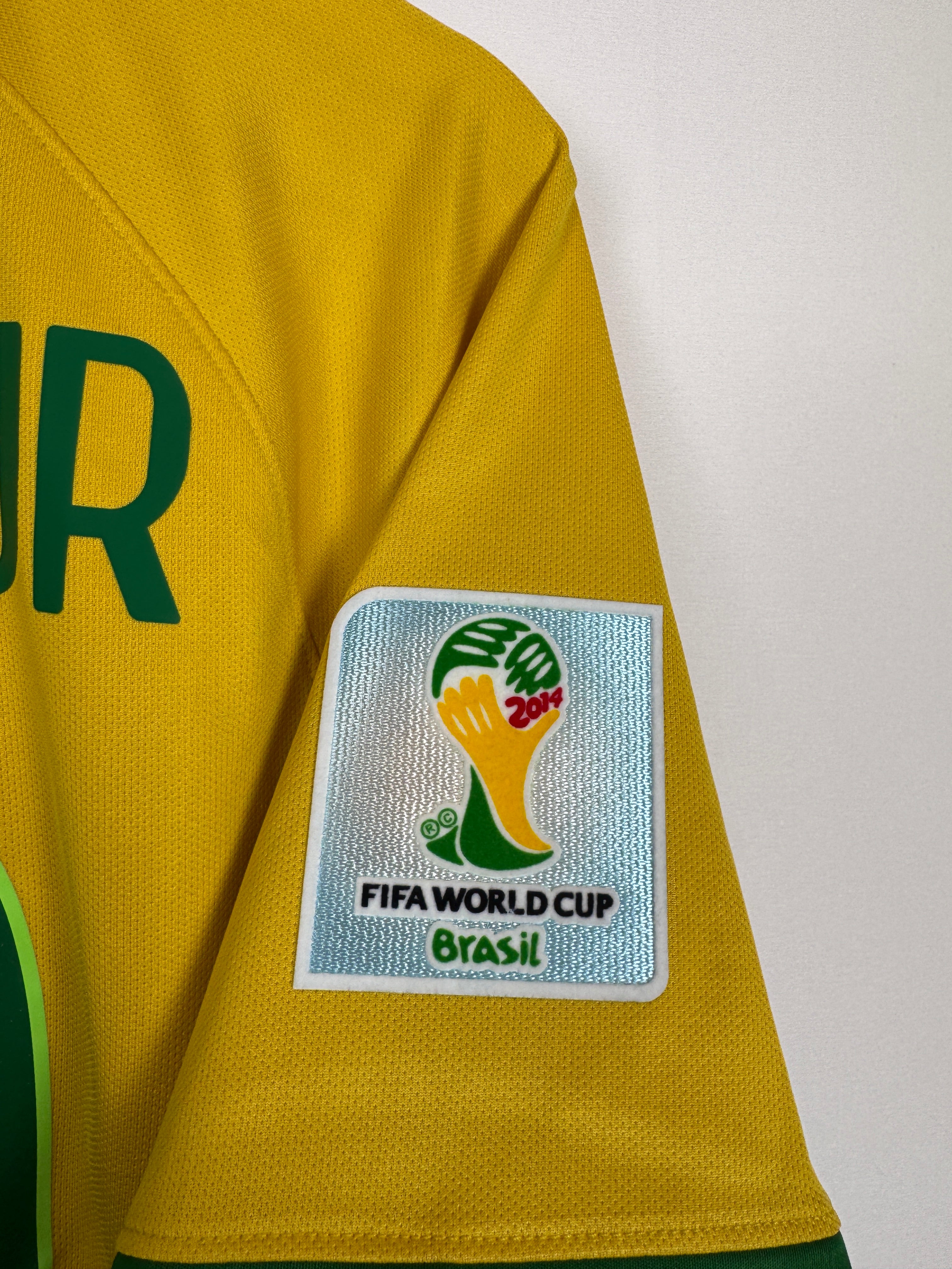 MAILLOT DE FOOTBALL BRÉSIL 2014 DOMICILE - NEYMAR JR #10 (S)