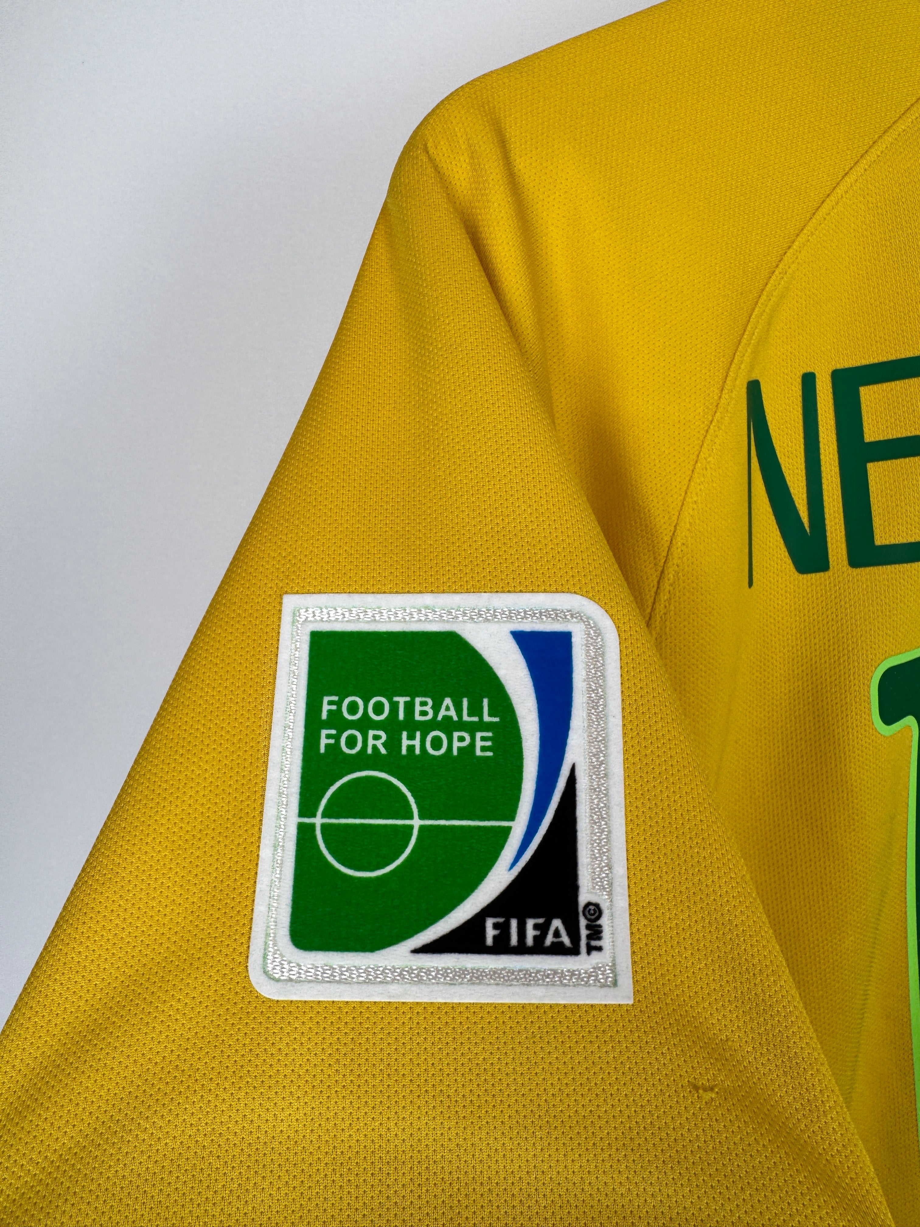MAILLOT DE FOOTBALL BRÉSIL 2014 DOMICILE - NEYMAR JR #10 (S)