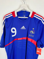FRANCE NATIONAL FOOTBALL TEAM 2008 HOME JERSEY - BENZEMA #9 (L)