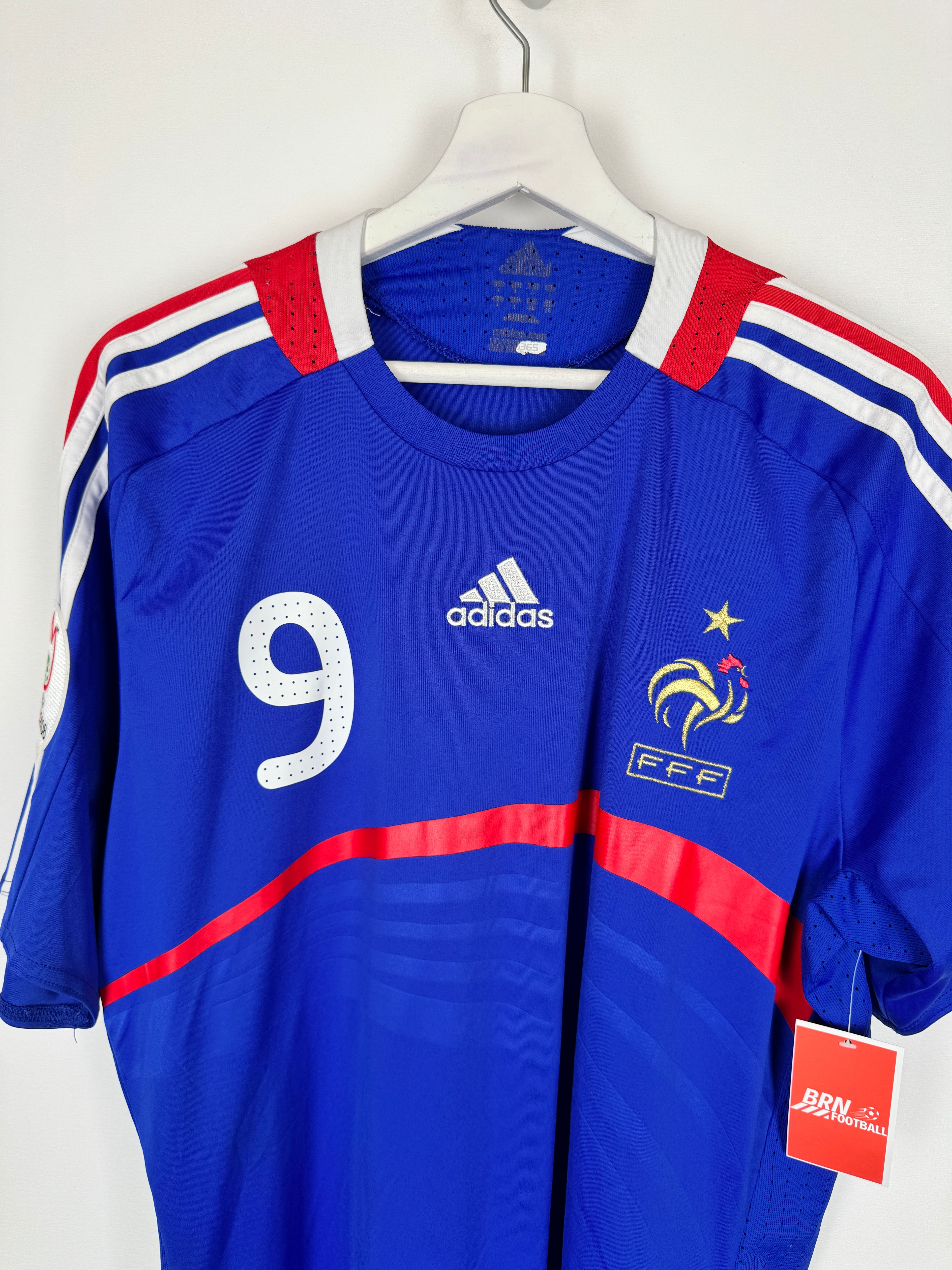 CAMISETA DE FÚTBOL SELECCIÓN DE FRANCIA 2008 LOCAL - BENZEMA #9 (L)