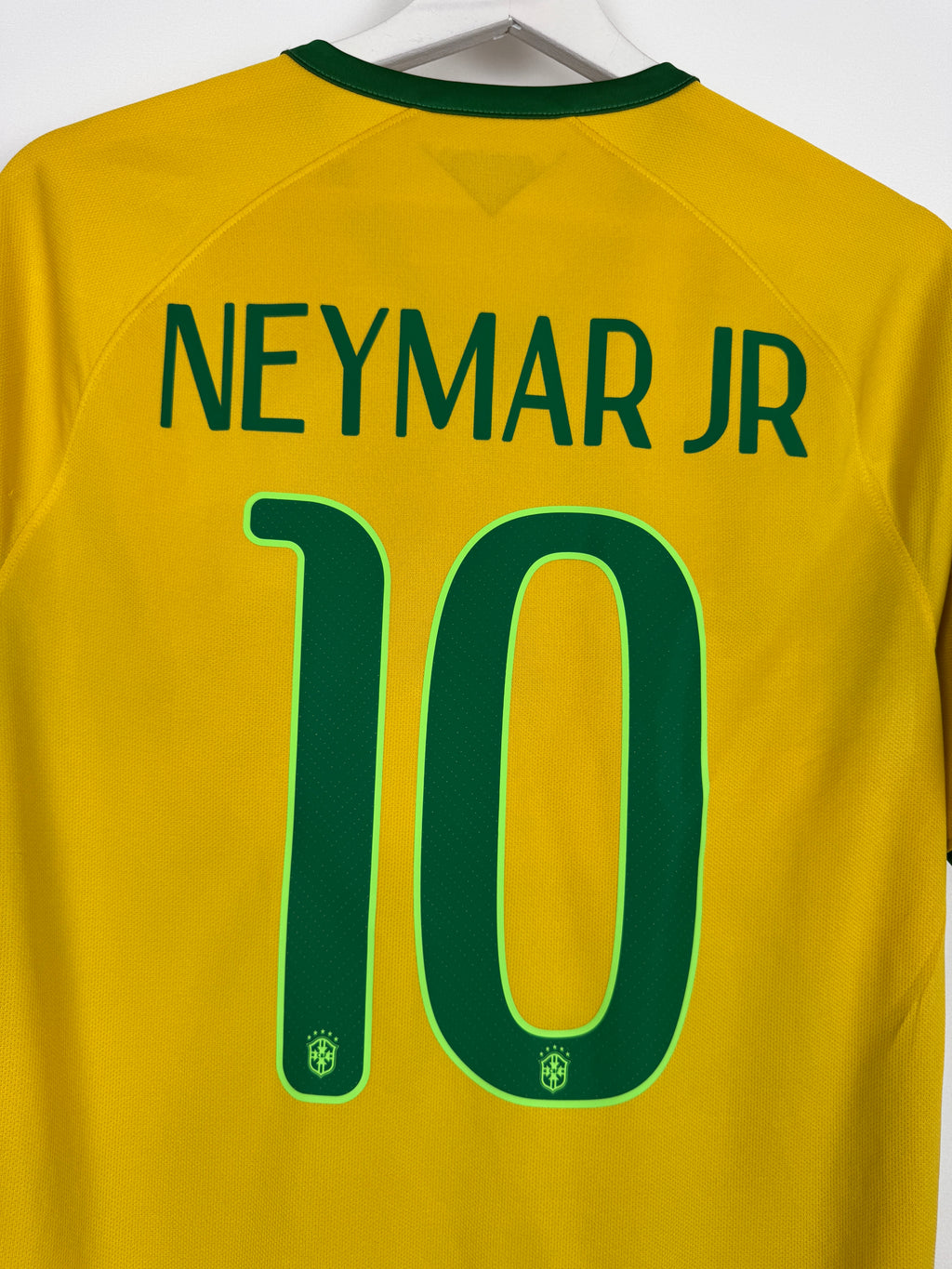 MAILLOT DE FOOTBALL BRÉSIL 2014 DOMICILE - NEYMAR JR #10 (S)