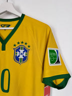 MAILLOT DE FOOTBALL BRÉSIL 2014 DOMICILE - NEYMAR JR #10 (S)
