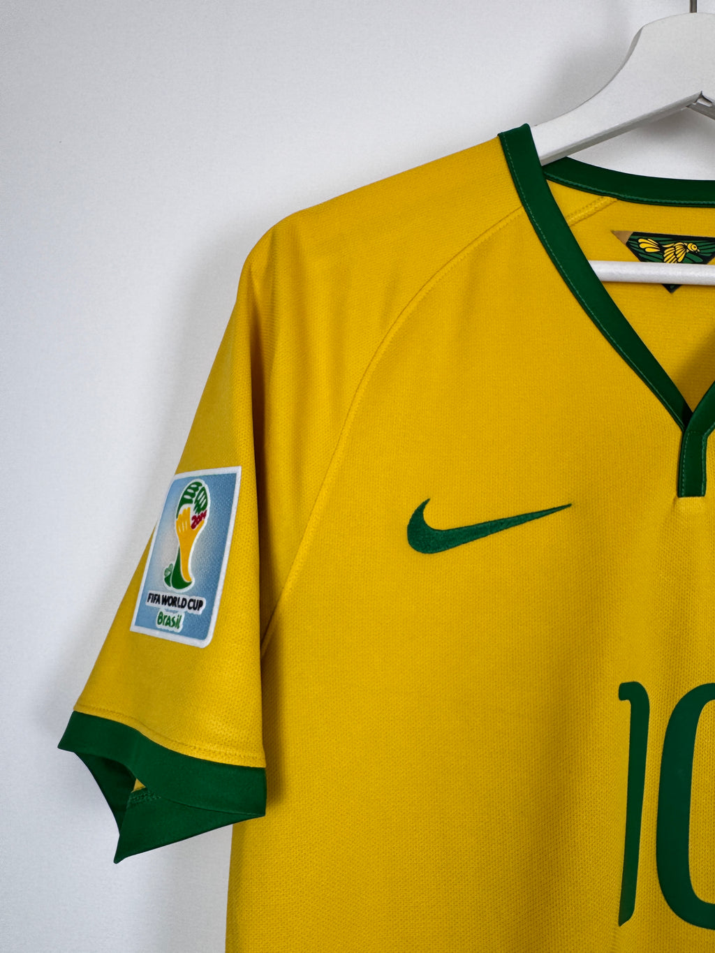 MAILLOT DE FOOTBALL BRÉSIL 2014 DOMICILE - NEYMAR JR #10 (S)
