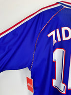 1998 FRANCE NATIONAL FOOTBALL TEAM HOME JERSEY - ZIDANE #10 (XL)