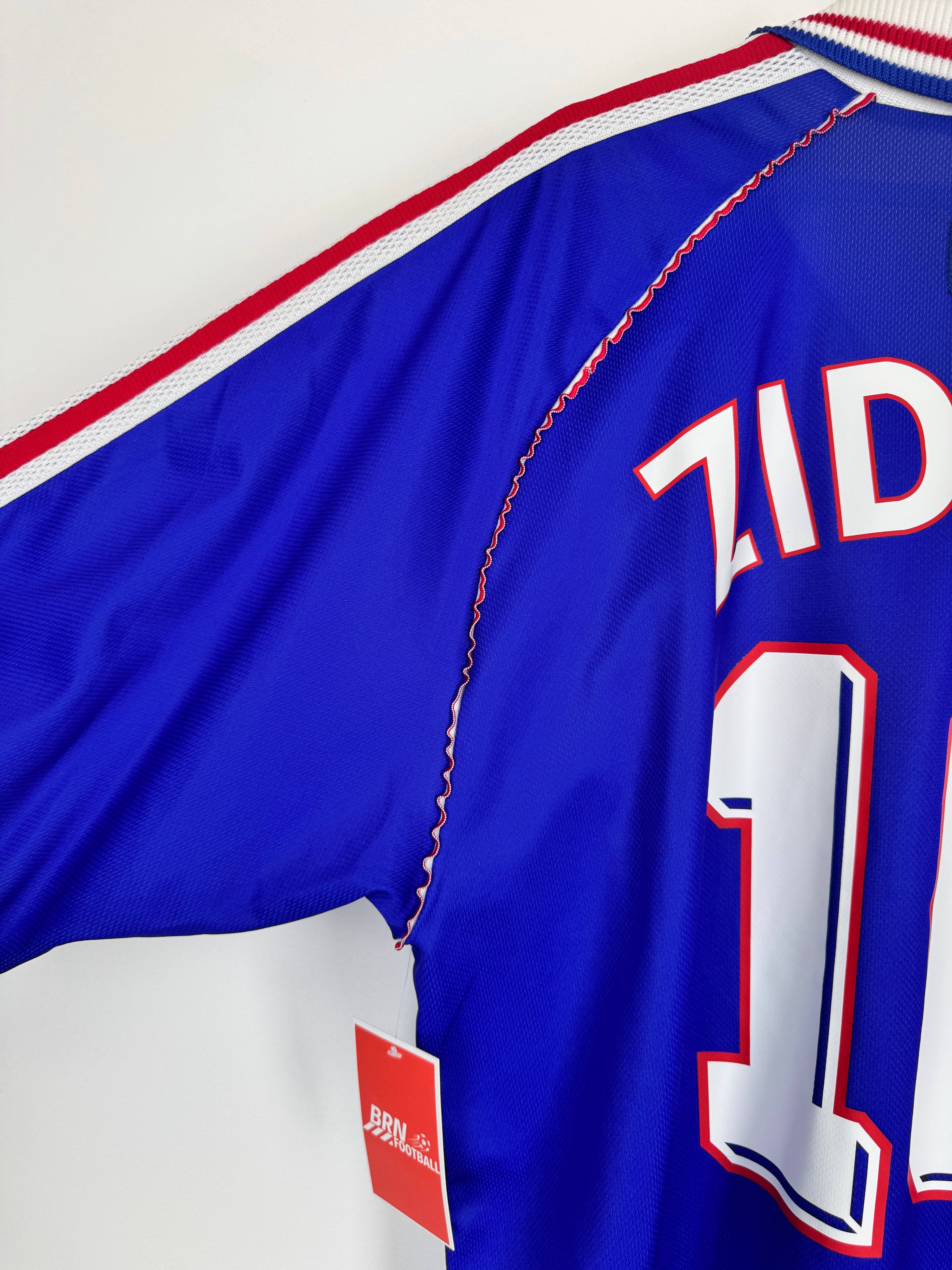 1998 FRANCE NATIONAL FOOTBALL TEAM HOME JERSEY - ZIDANE #10 (XL)