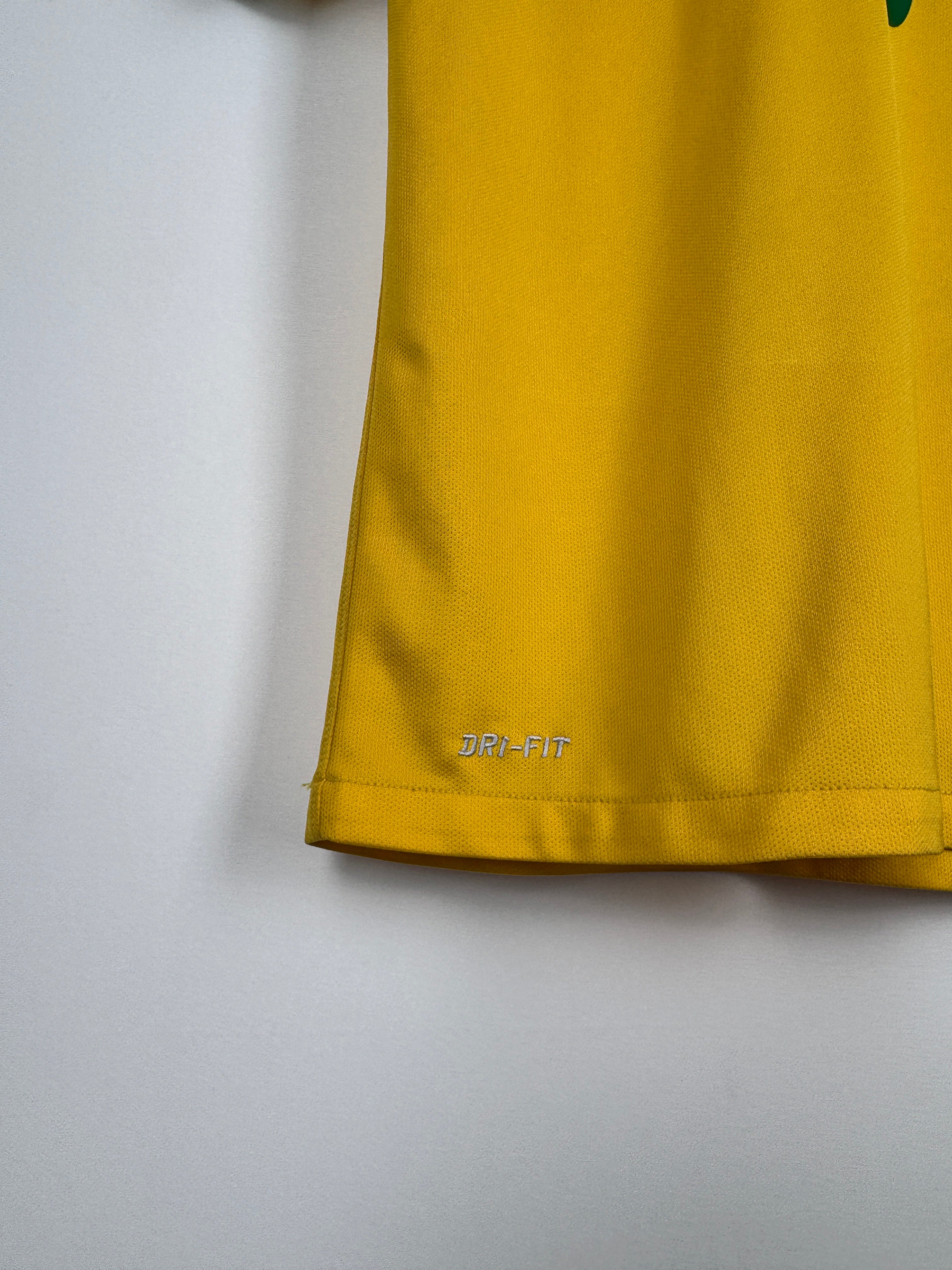 MAILLOT DE FOOTBALL BRÉSIL 2014 DOMICILE - NEYMAR JR #10 (S)
