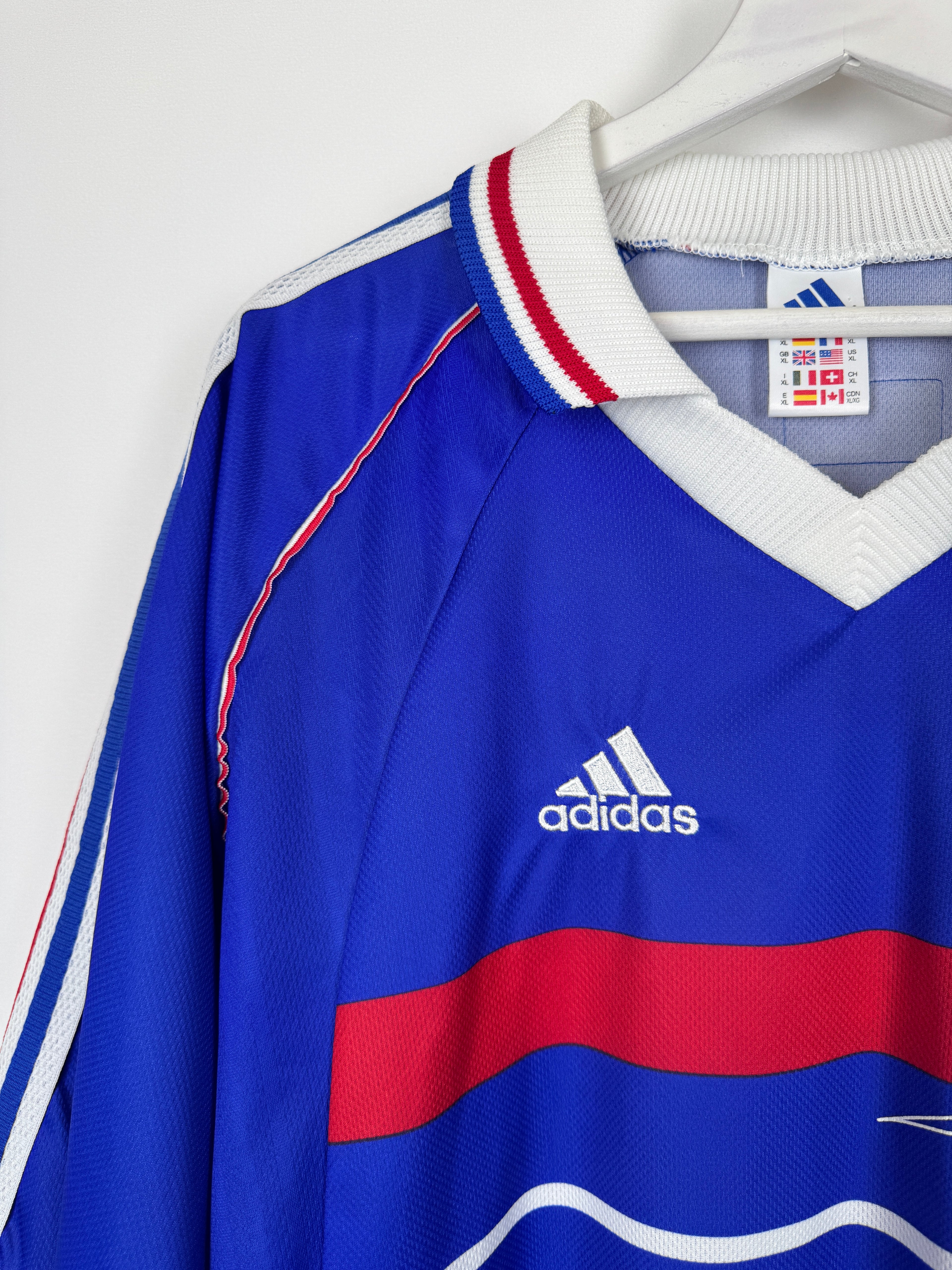 1998 FRANCE NATIONAL FOOTBALL TEAM HOME JERSEY - ZIDANE #10 (XL)