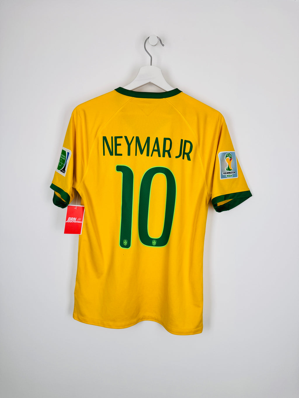 MAILLOT DE FOOTBALL BRÉSIL 2014 DOMICILE - NEYMAR JR #10 (S)
