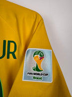 MAILLOT DE FOOTBALL BRÉSIL 2014 DOMICILE - NEYMAR JR #10 (S)