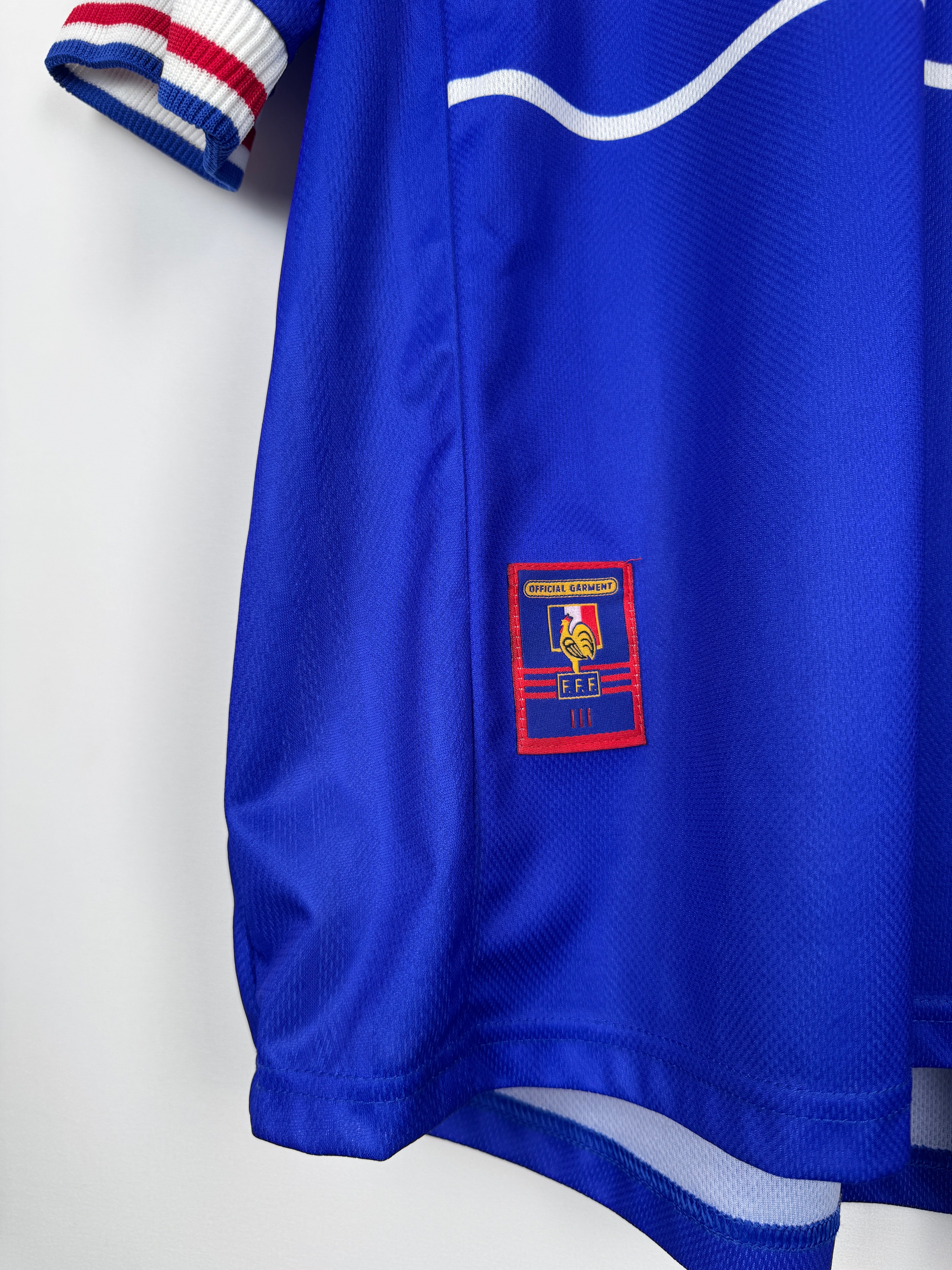 1998 FRANCE NATIONAL FOOTBALL TEAM HOME JERSEY - ZIDANE #10 (XL)
