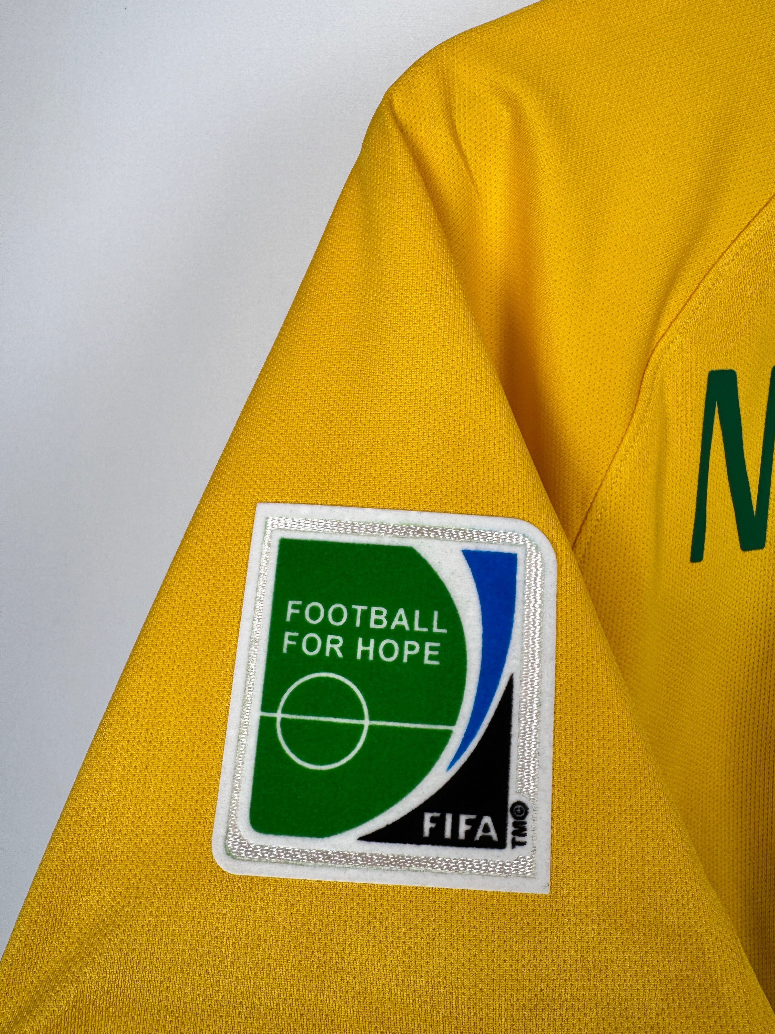 MAILLOT DE FOOTBALL BRÉSIL 2014 DOMICILE - NEYMAR JR #10 (S)