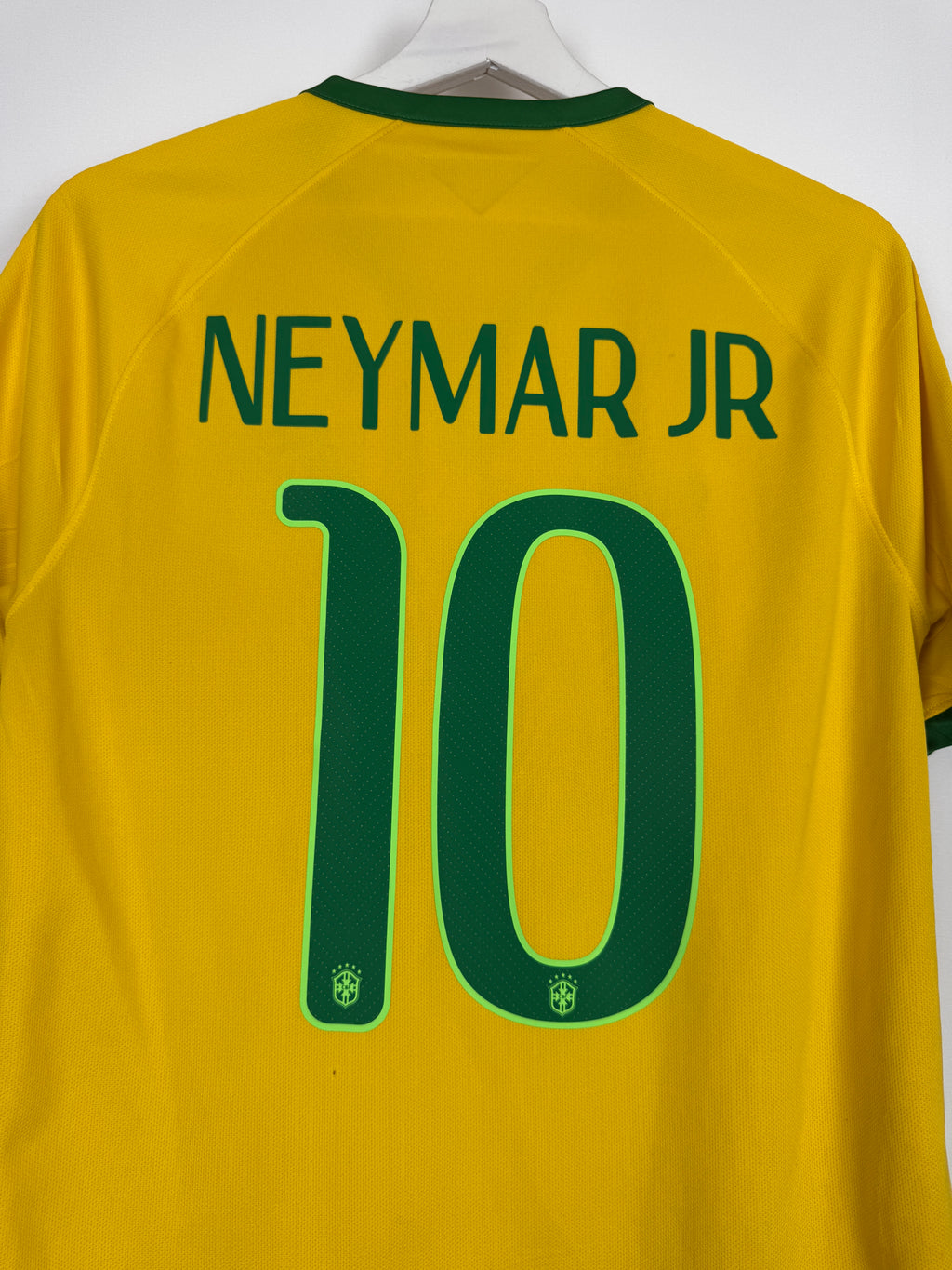 MAILLOT DE FOOTBALL BRÉSIL 2014 DOMICILE - NEYMAR JR #10 (S)