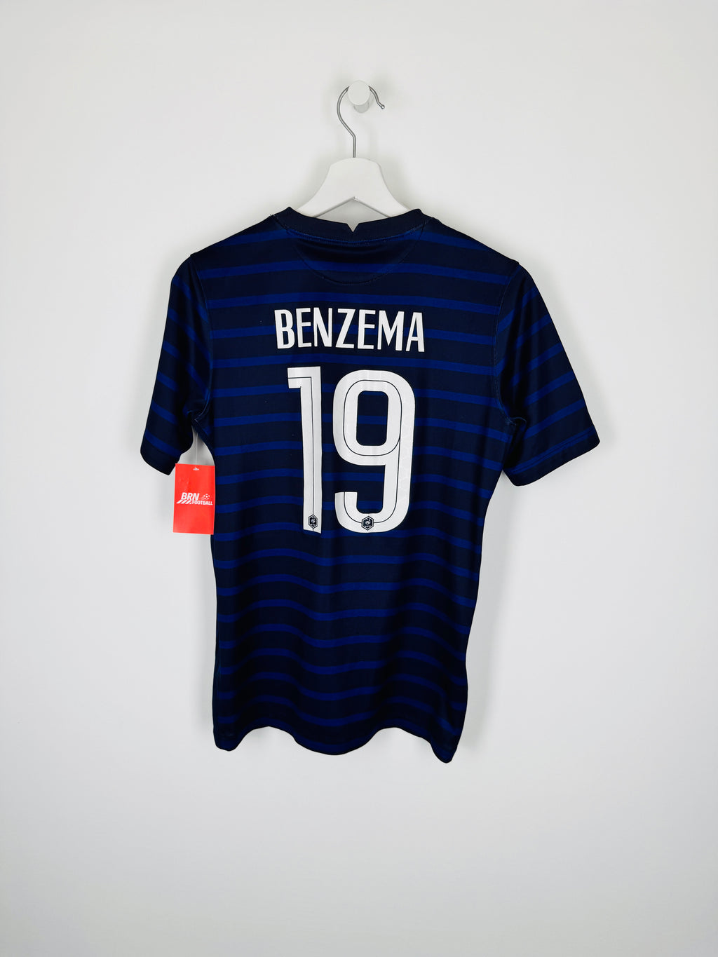 FRANCE NATIONAL FOOTBALL TEAM 2020 HOME JERSEY - BENZEMA #19 (XS)
