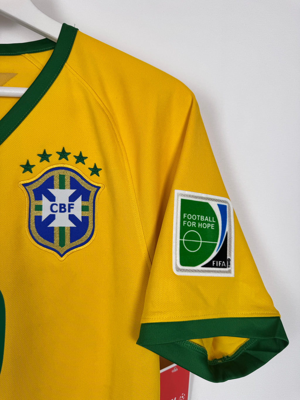 MAILLOT DE FOOTBALL BRÉSIL 2014 DOMICILE - NEYMAR JR #10 (S)