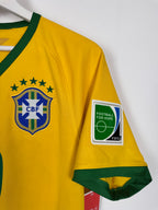 MAILLOT DE FOOTBALL BRÉSIL 2014 DOMICILE - NEYMAR JR #10 (S)